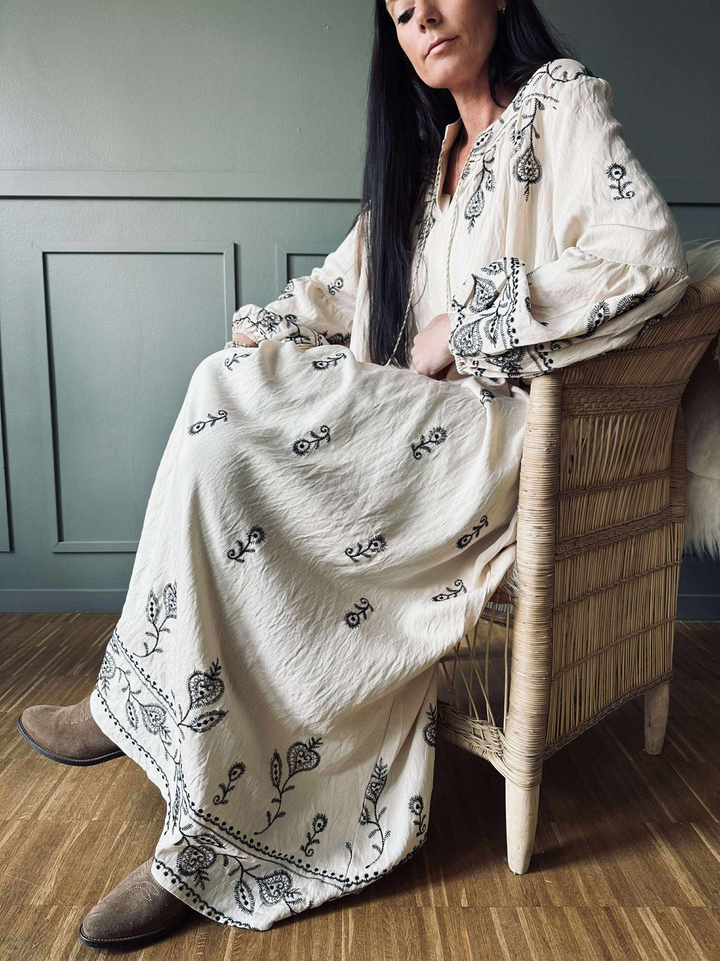 Klänning Embroidery boheme