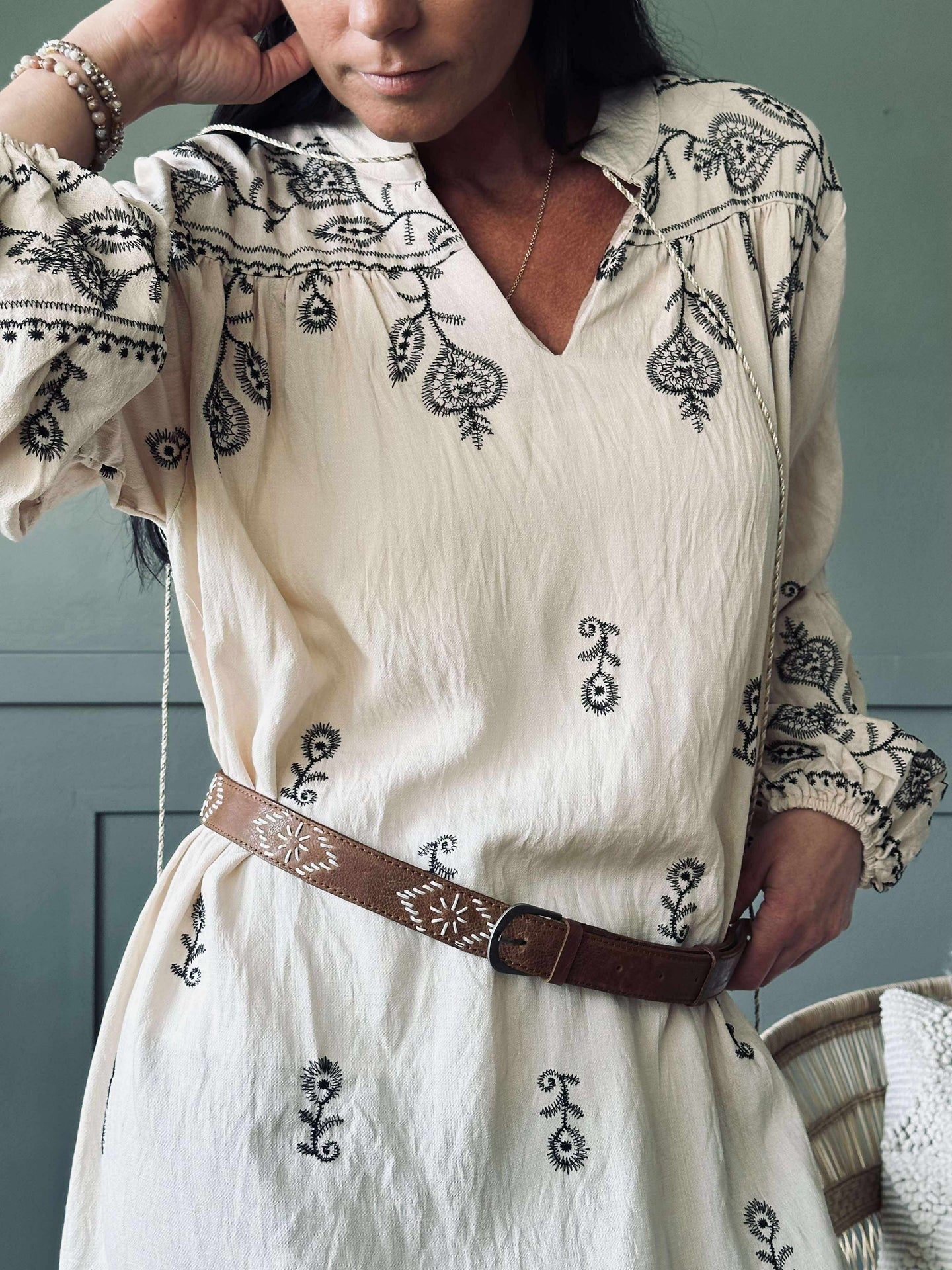 Klänning Embroidery boheme