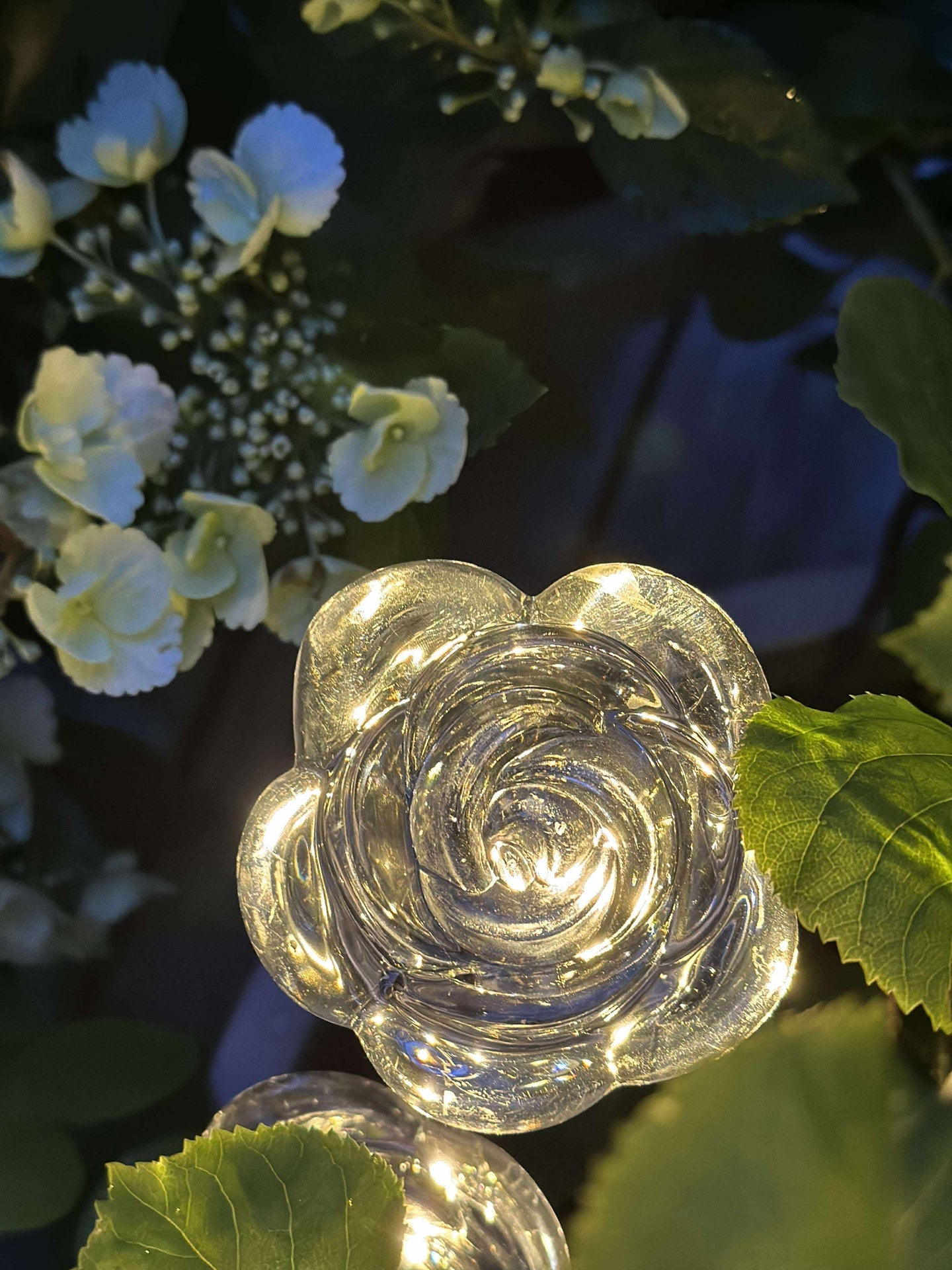 Fackla med solceller FLOWER – Set med 4 st