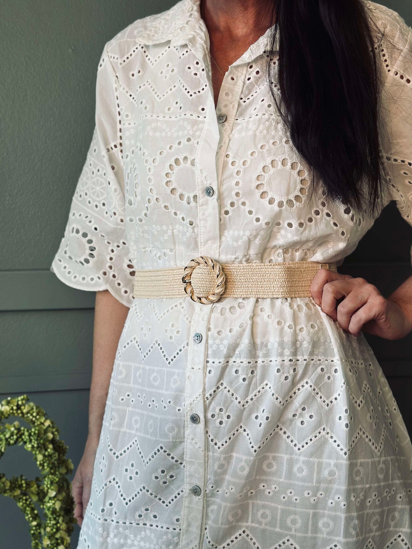 Bälte Sofia - Beige / Guld