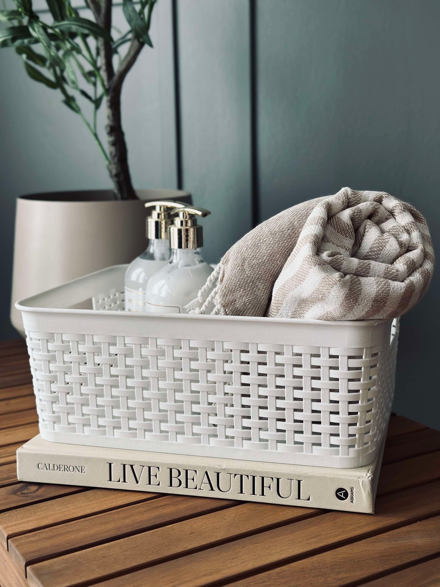 Förvaringslåda Vit - Large