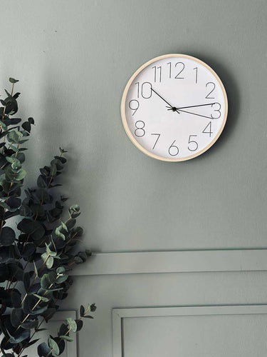 Väggklocka Trä