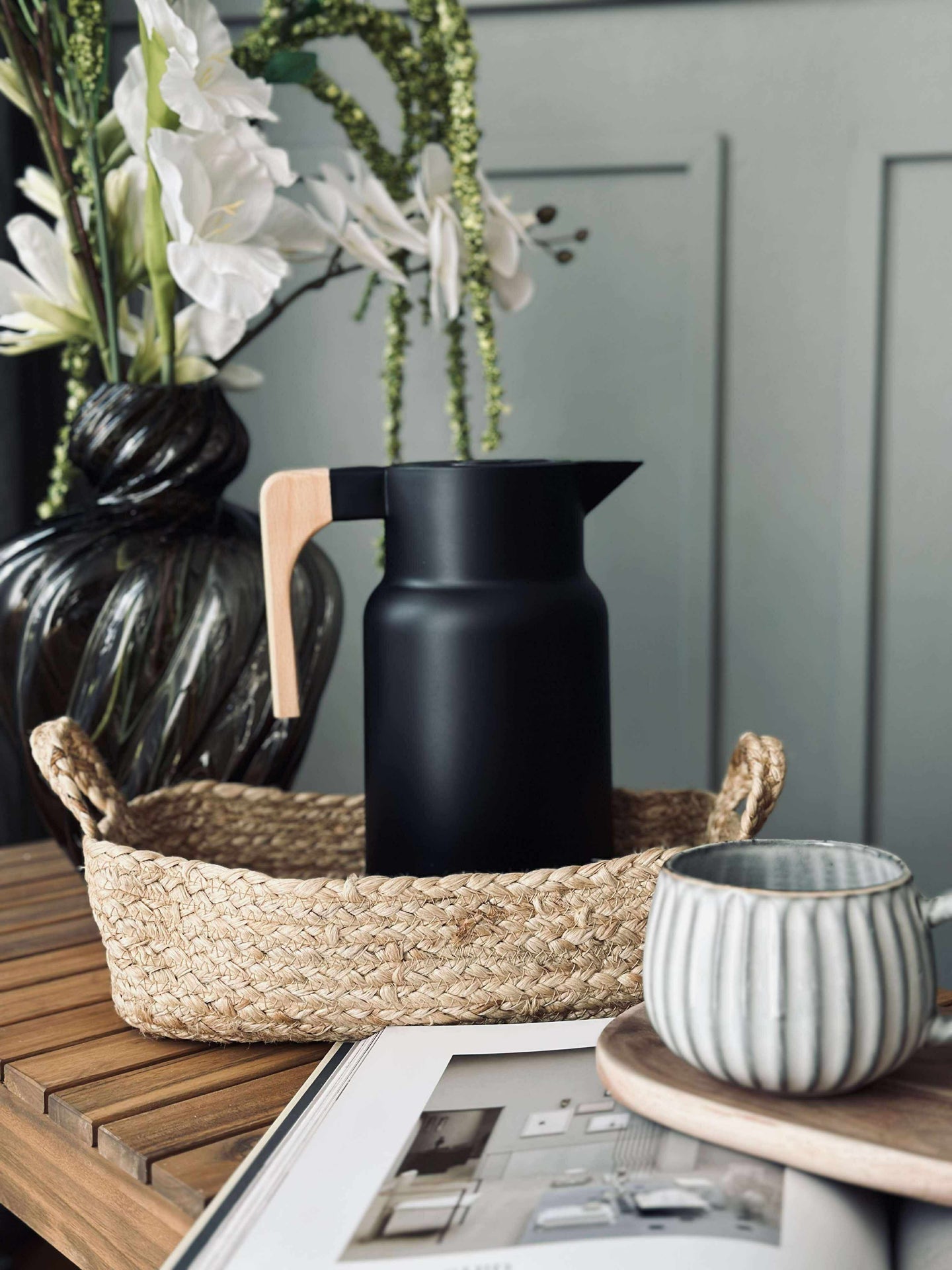 Korg med handtag - Jute