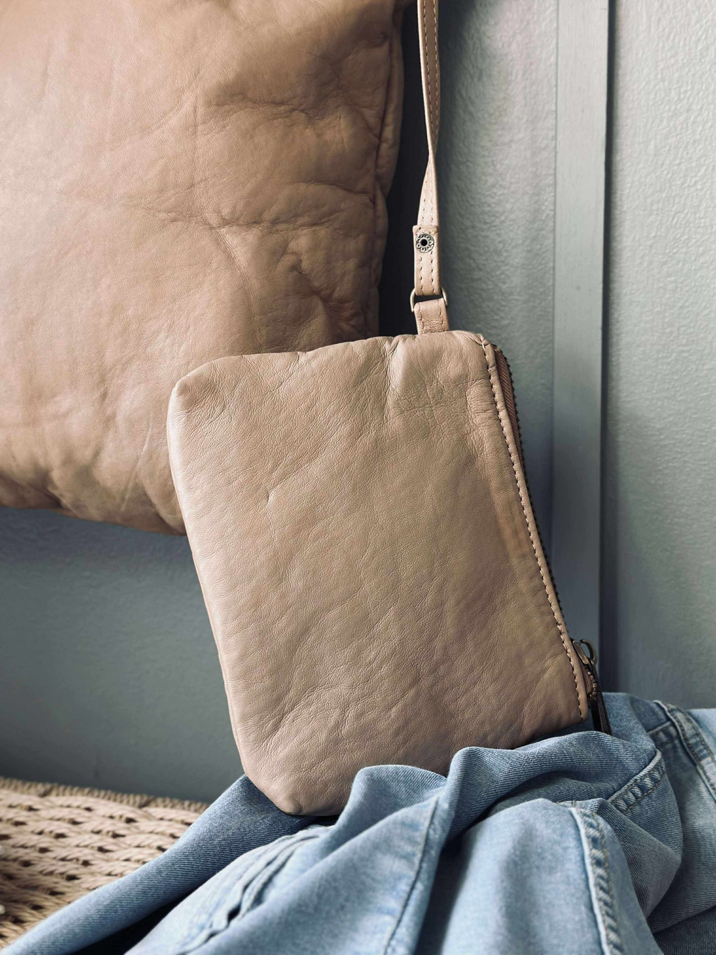 Shopper bläck clutch MILLE – Latte