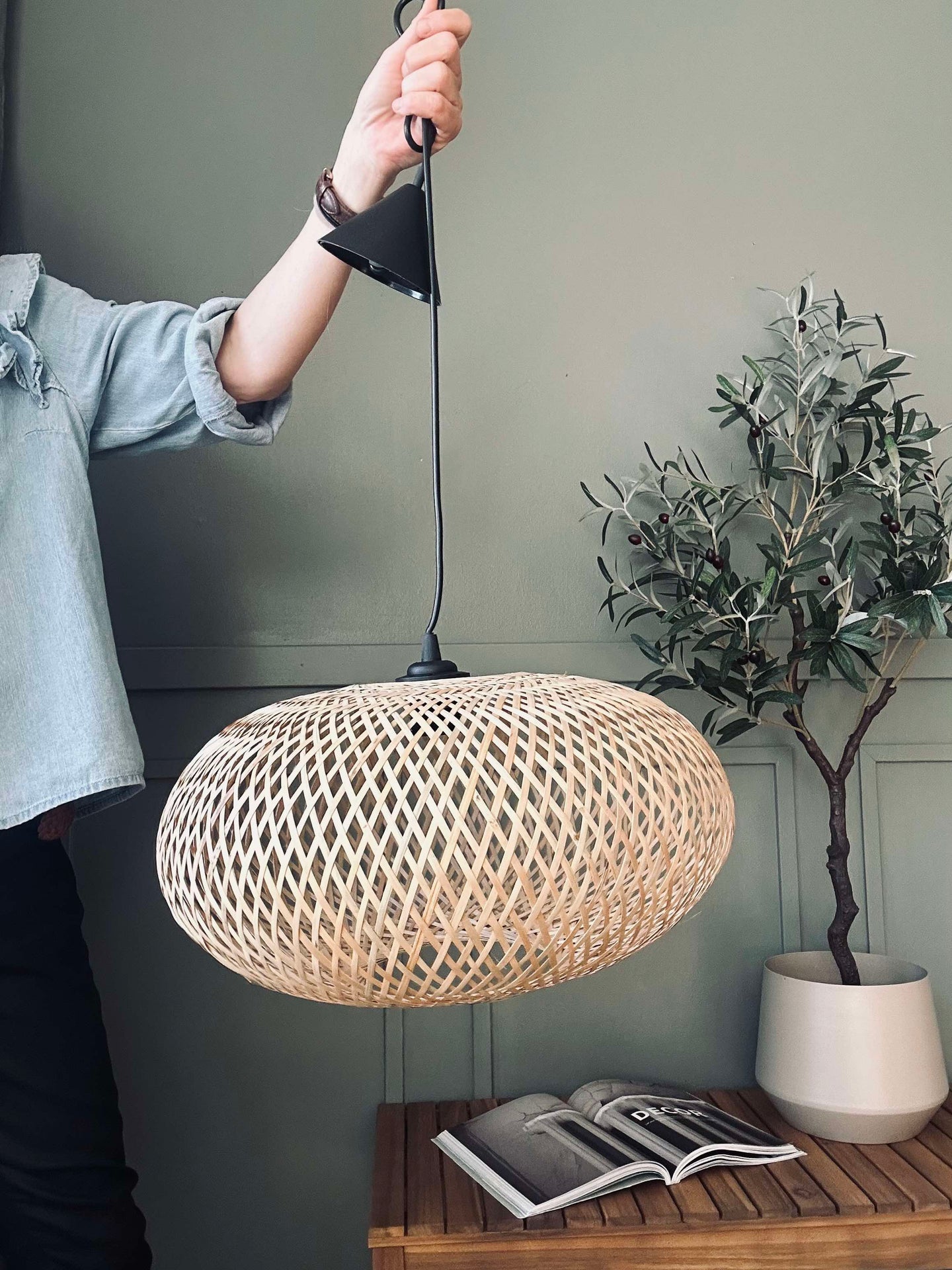Lampa bambu - dia 38