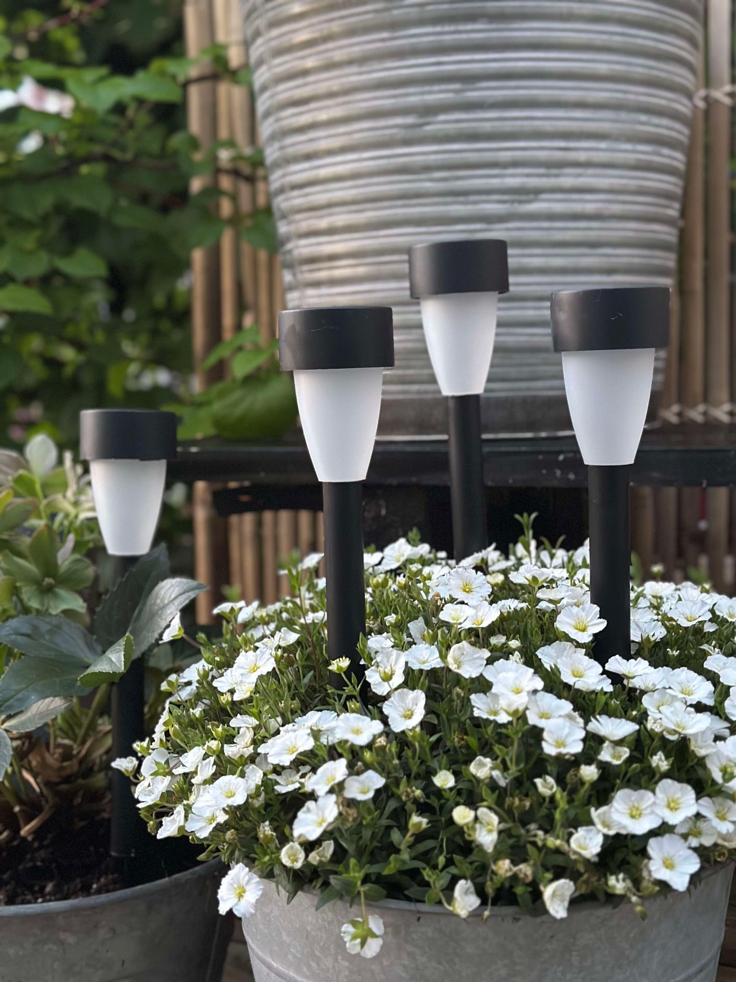 Fackla med solceller – Set om 4 st.