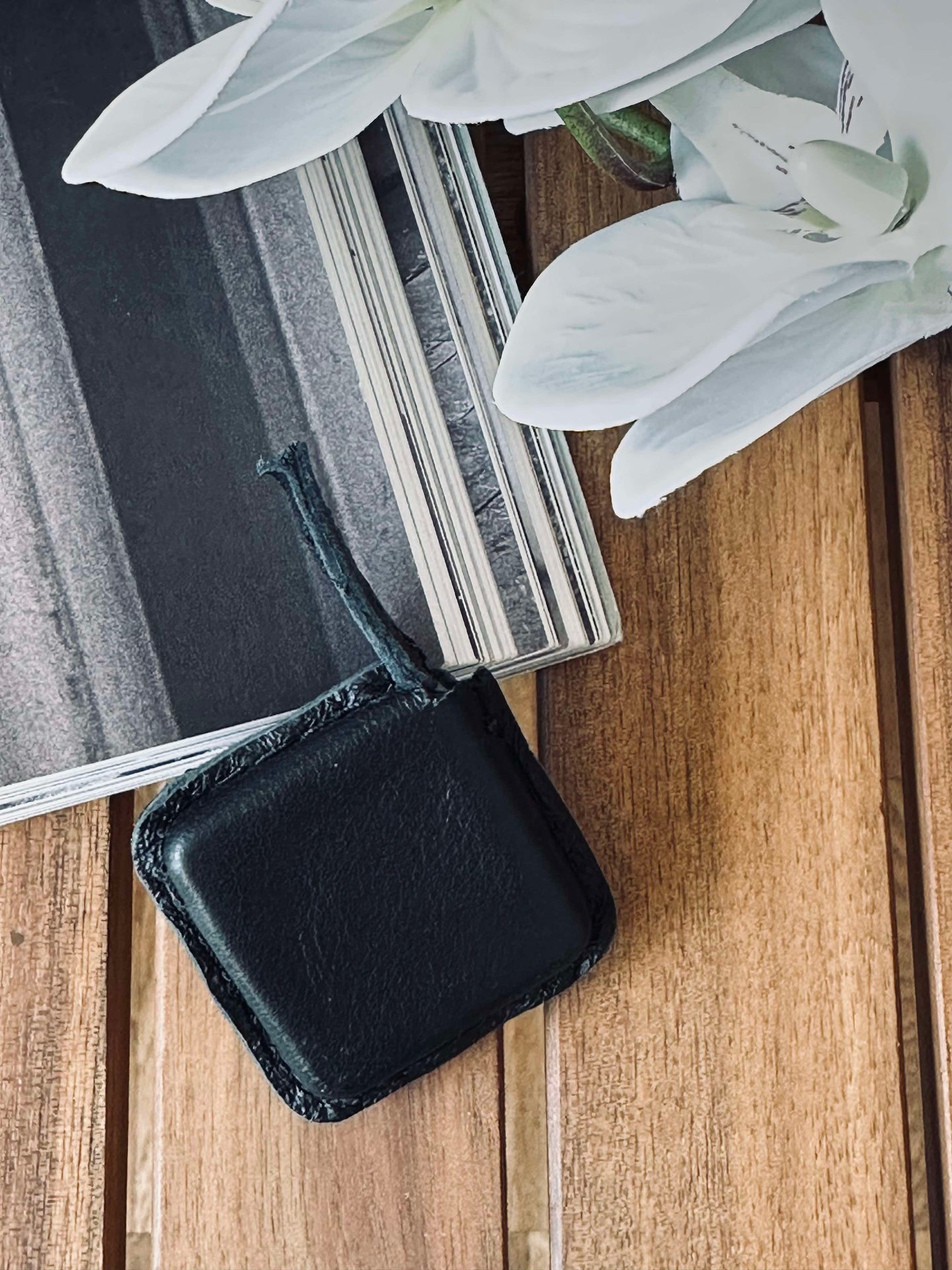 Måttband - Läder svart