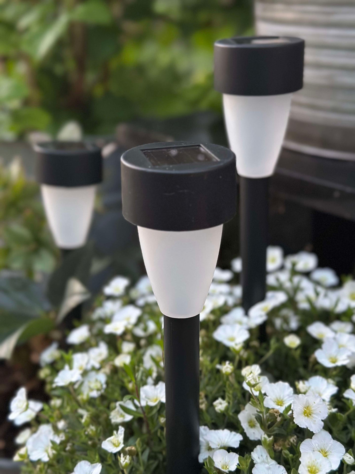 Fackla med solceller – Set om 4 st.