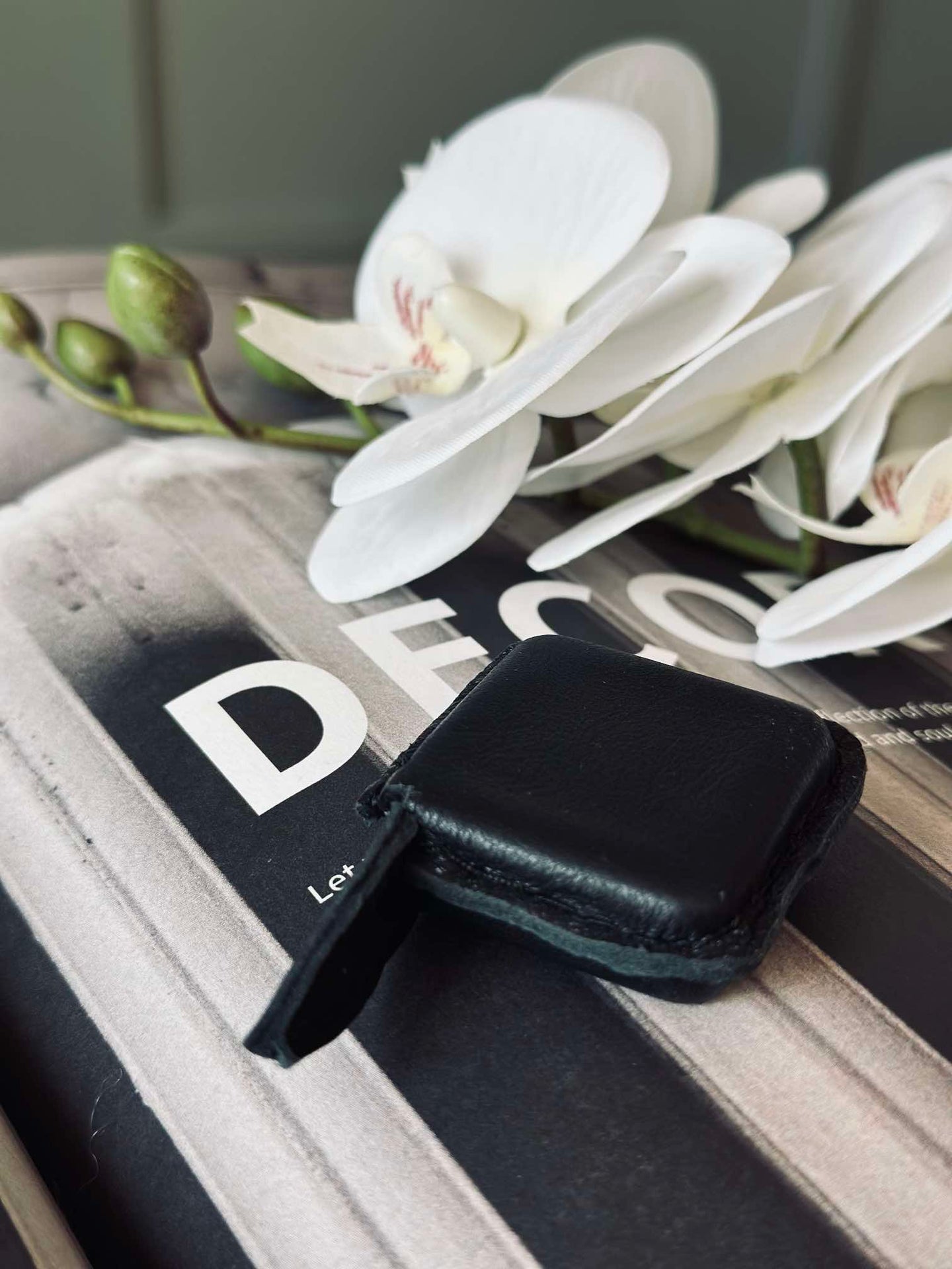 Måttband - Läder svart