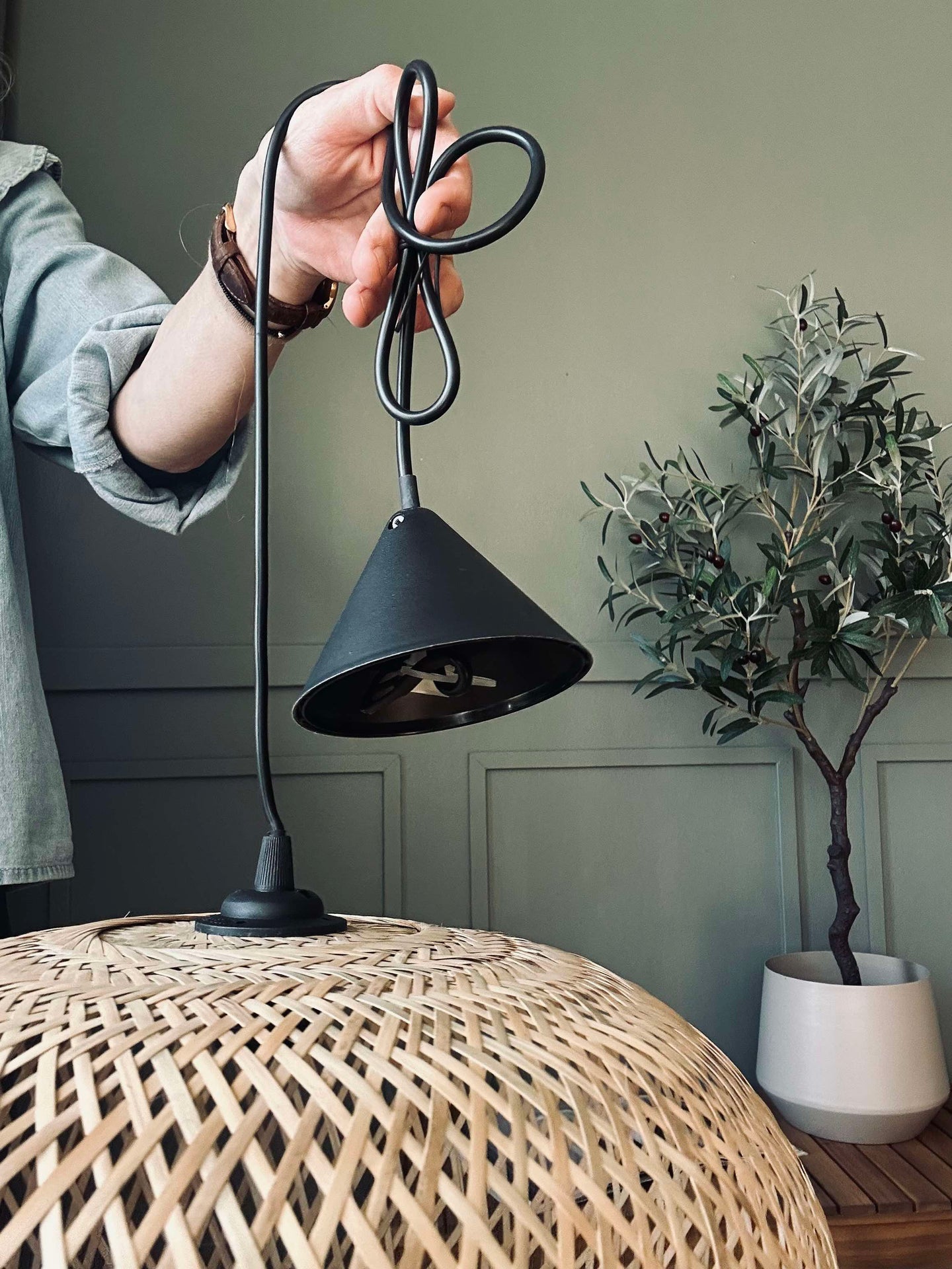 Lampa bambu - dia 38