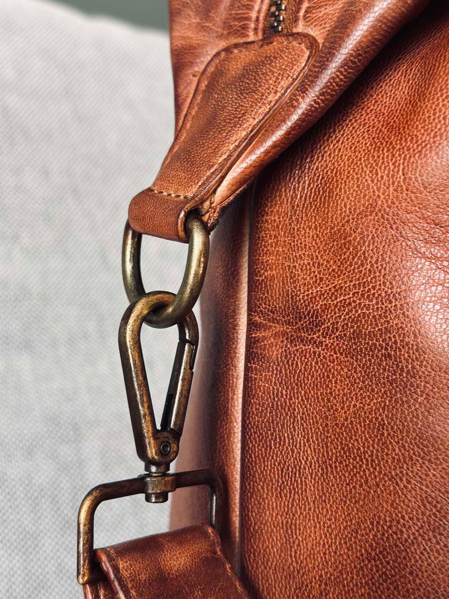 Weekendväska DEXTER - Cognac