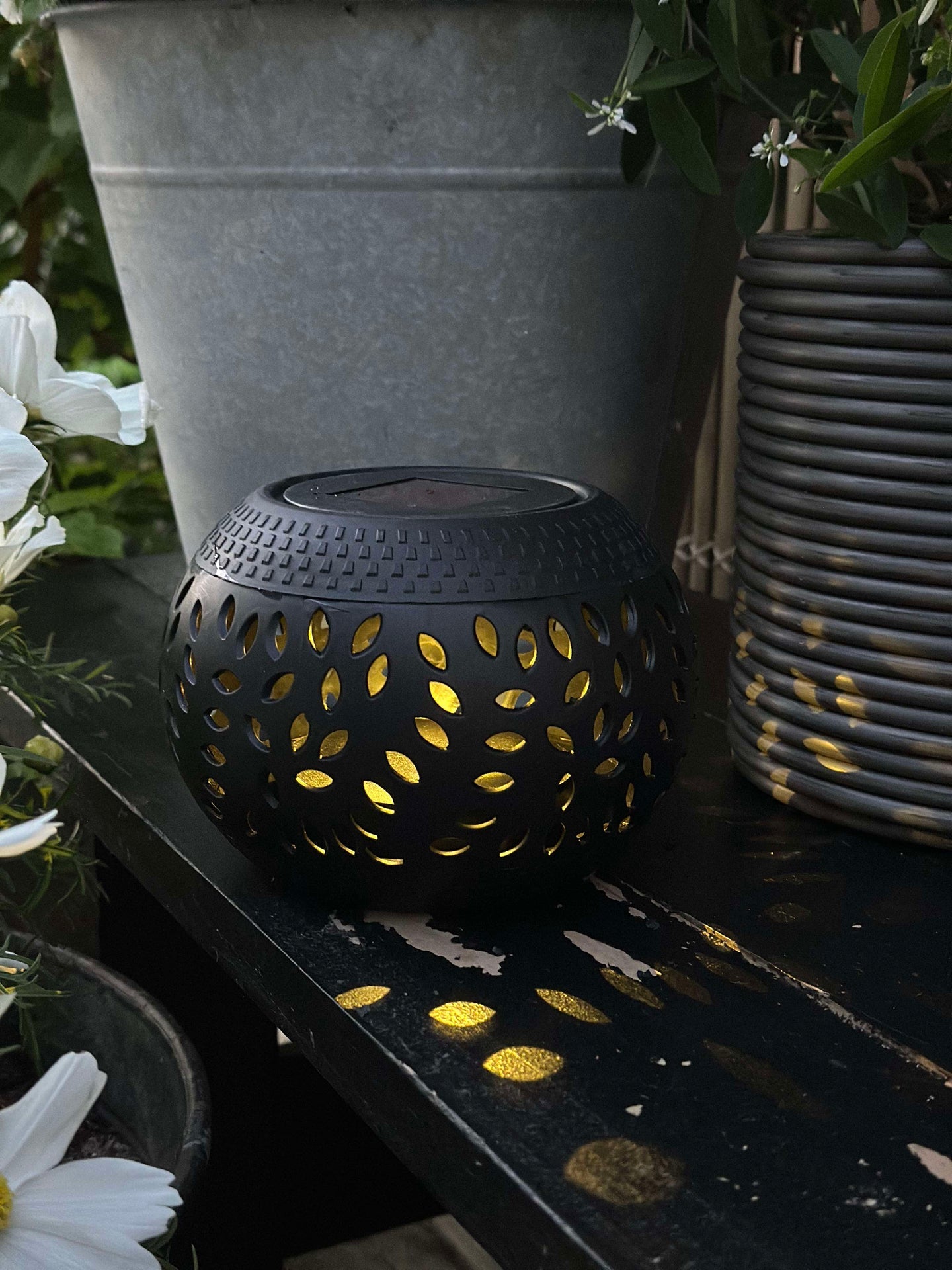 Solcellslykta FIONA - Svart