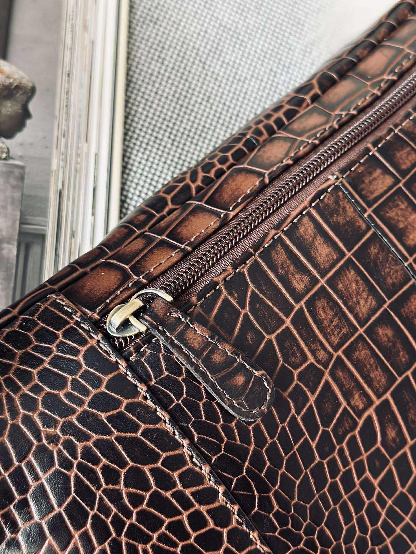 Bumbag brown croco