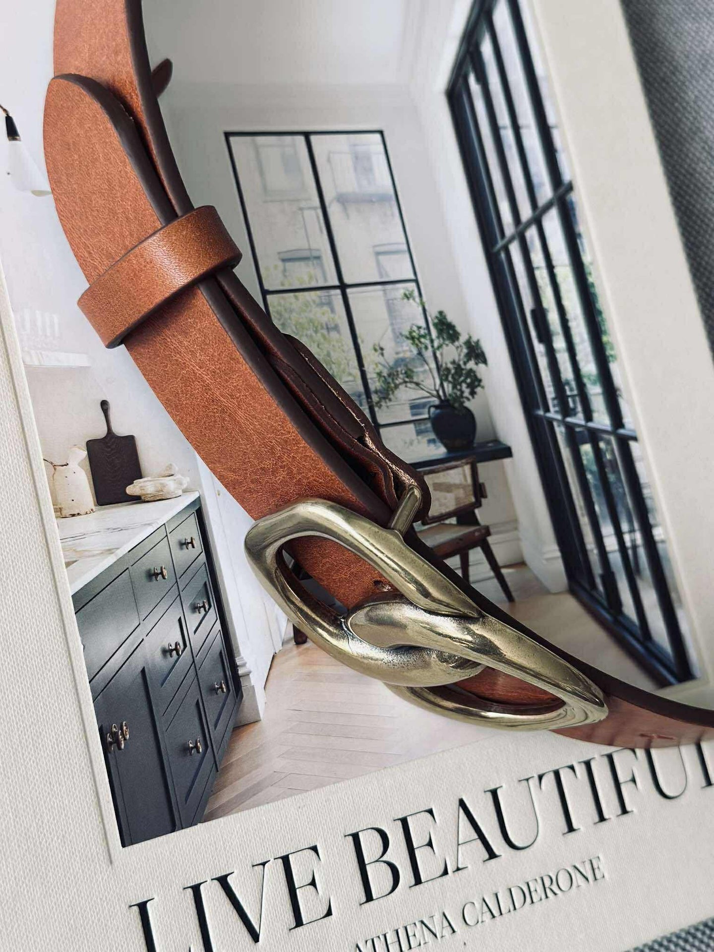 Jeansbälte - Cognac