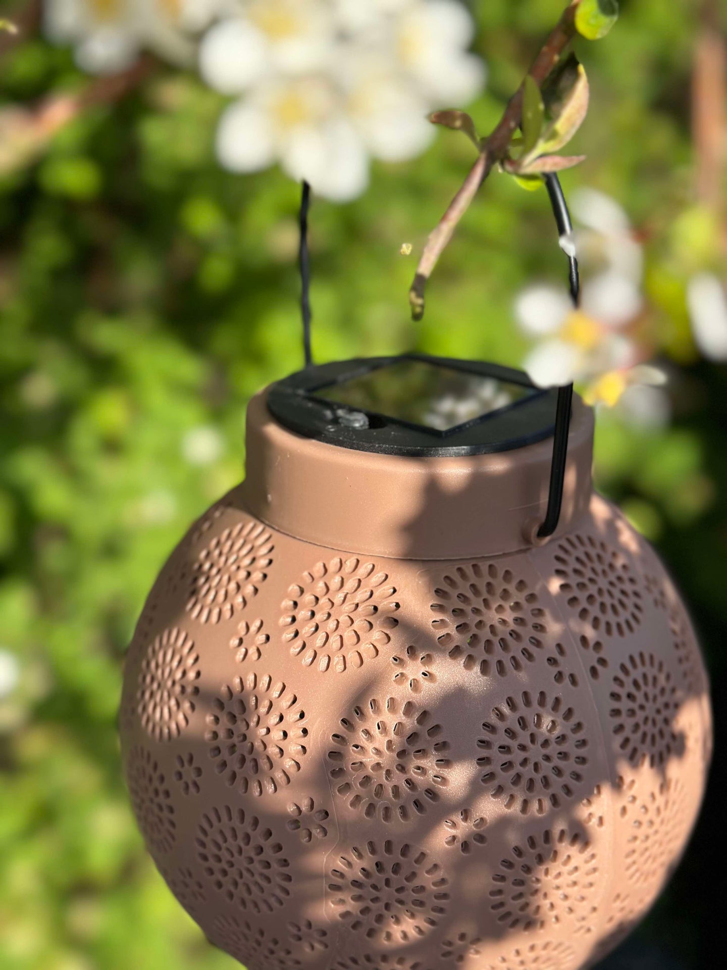 Lykta med upphängning FIONA - Gammalrosa