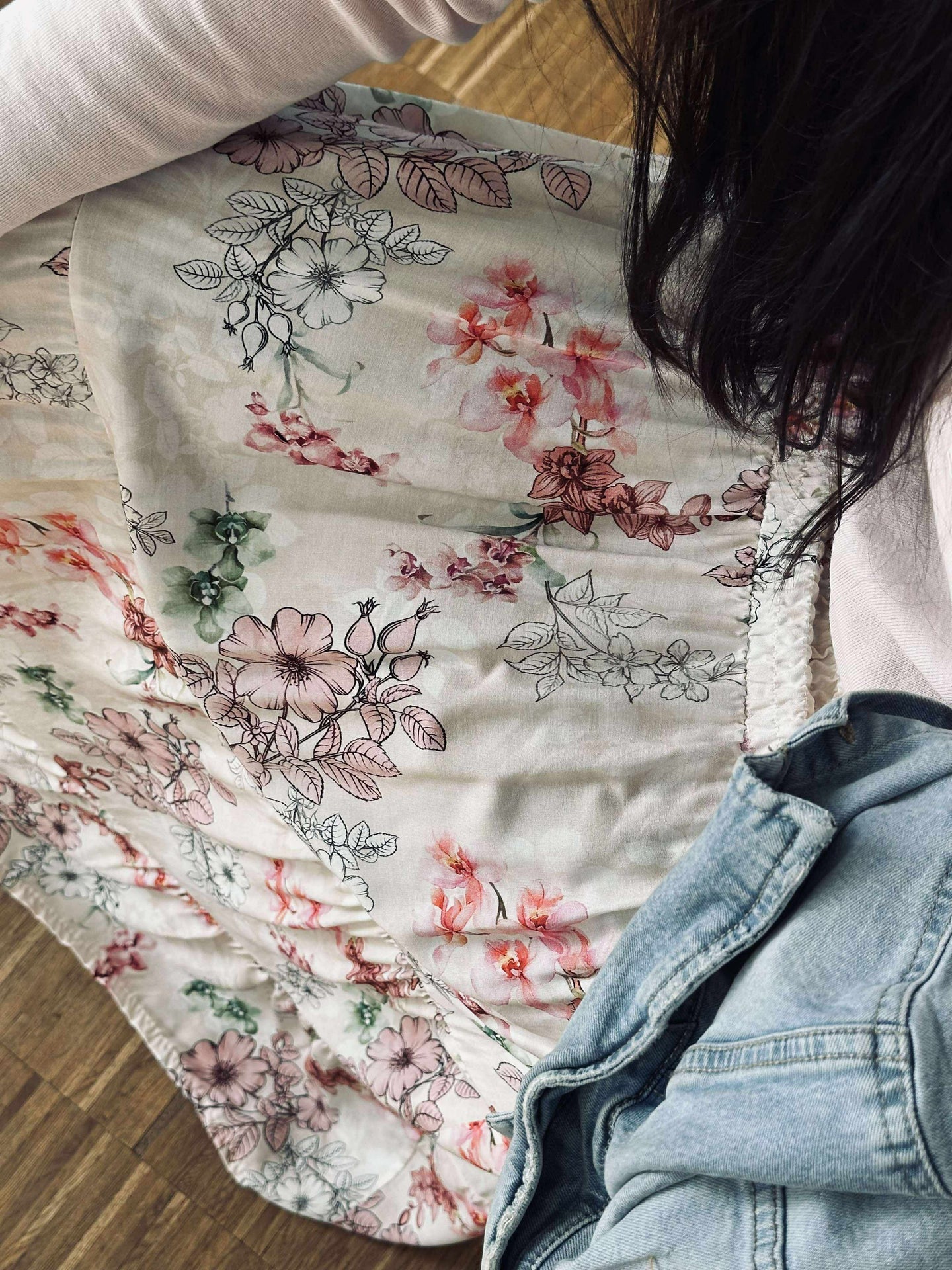 Kjol Anika Rose flower