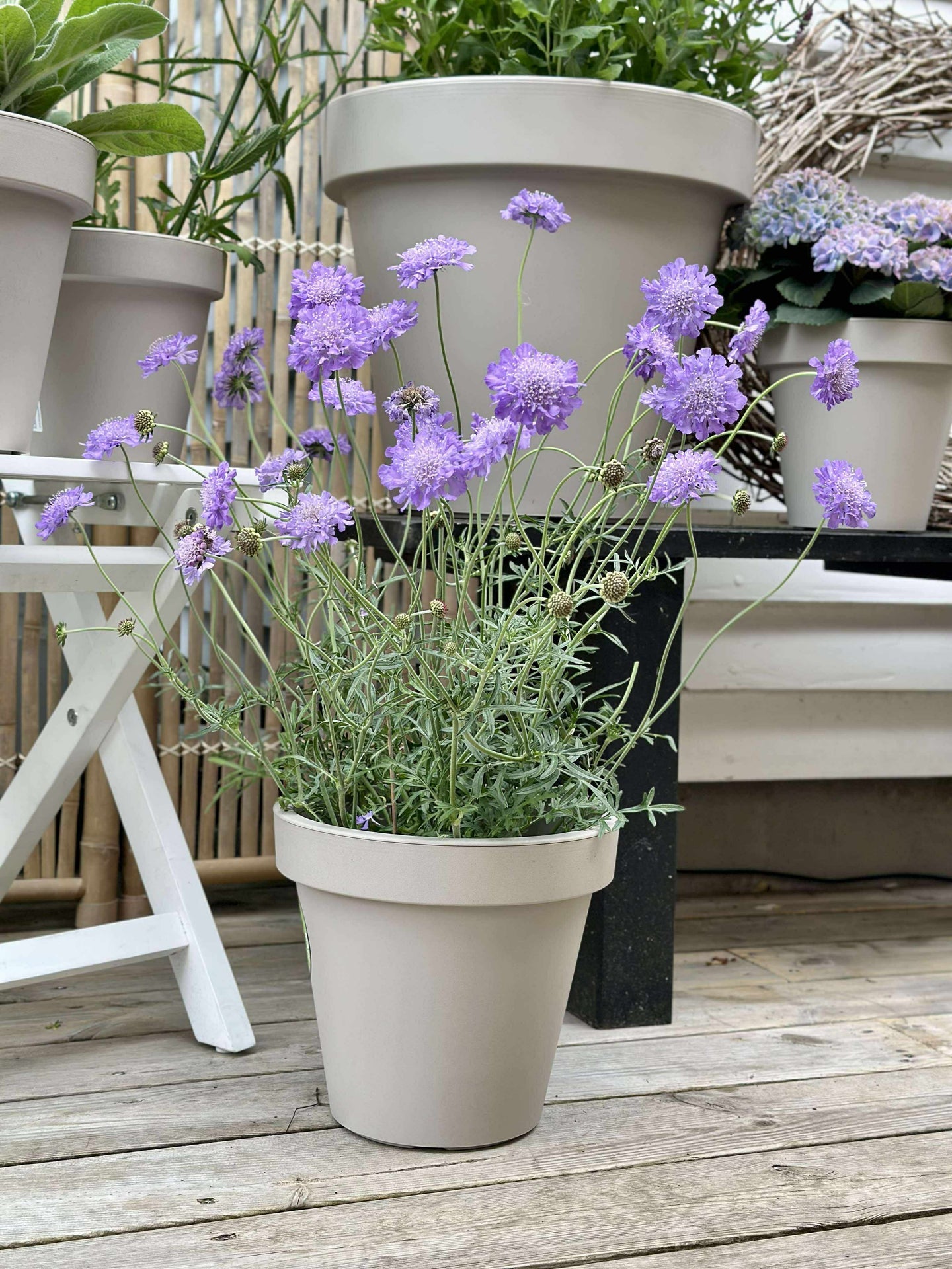 Trädgårdskruka - Återvunnen Beige Dia 25cm