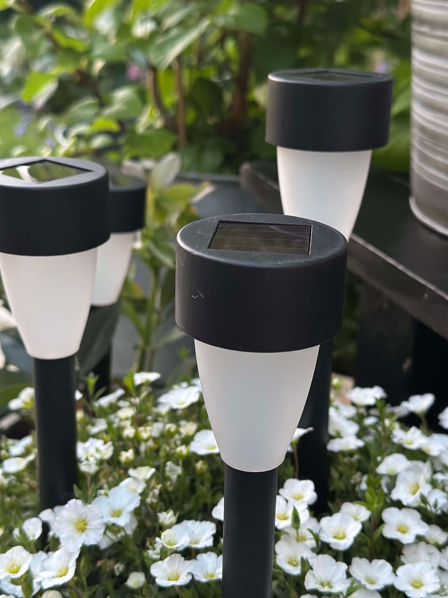 Fackla med solceller – Set om 4 st.