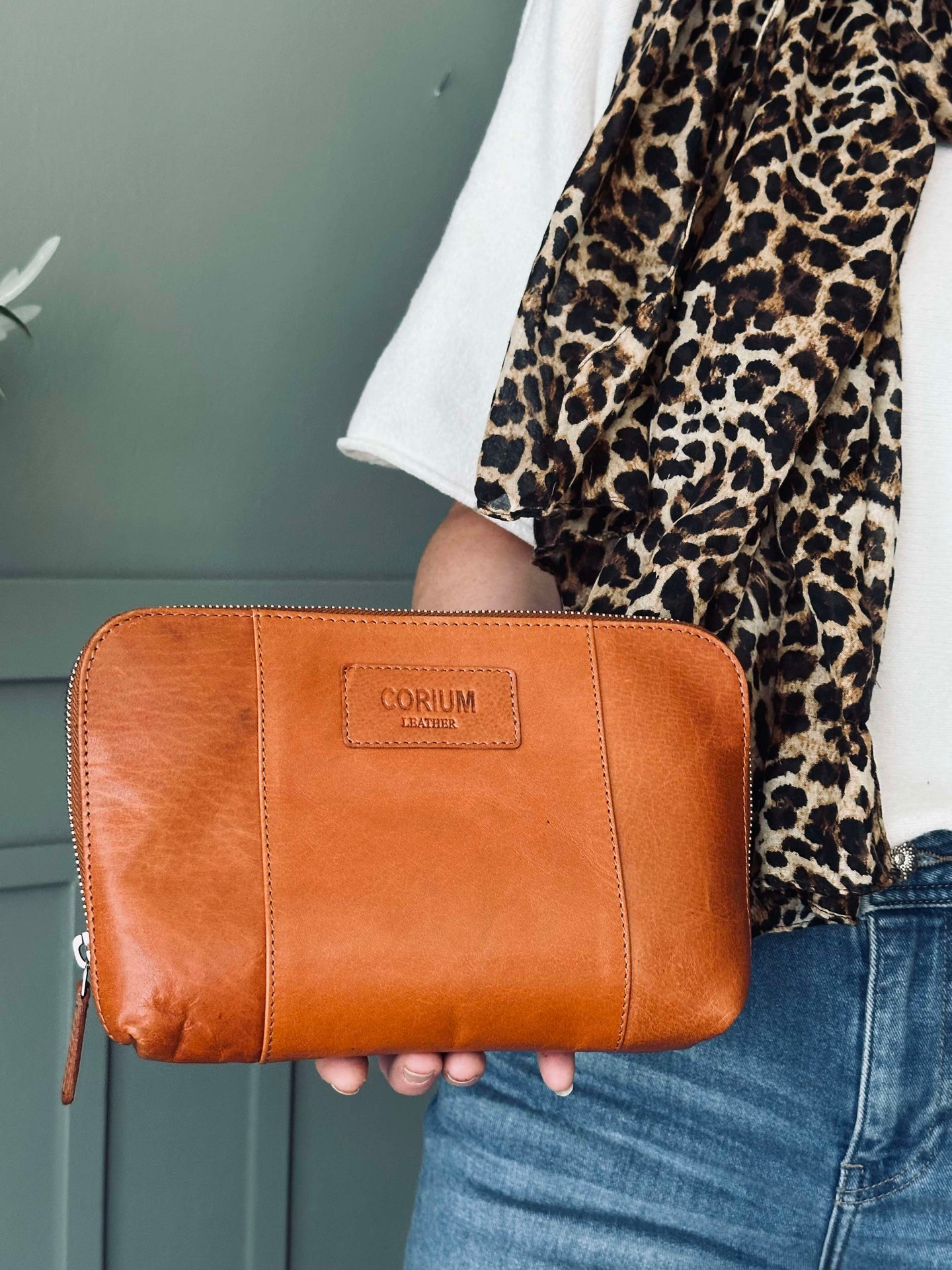 Clutch Minna Cognac