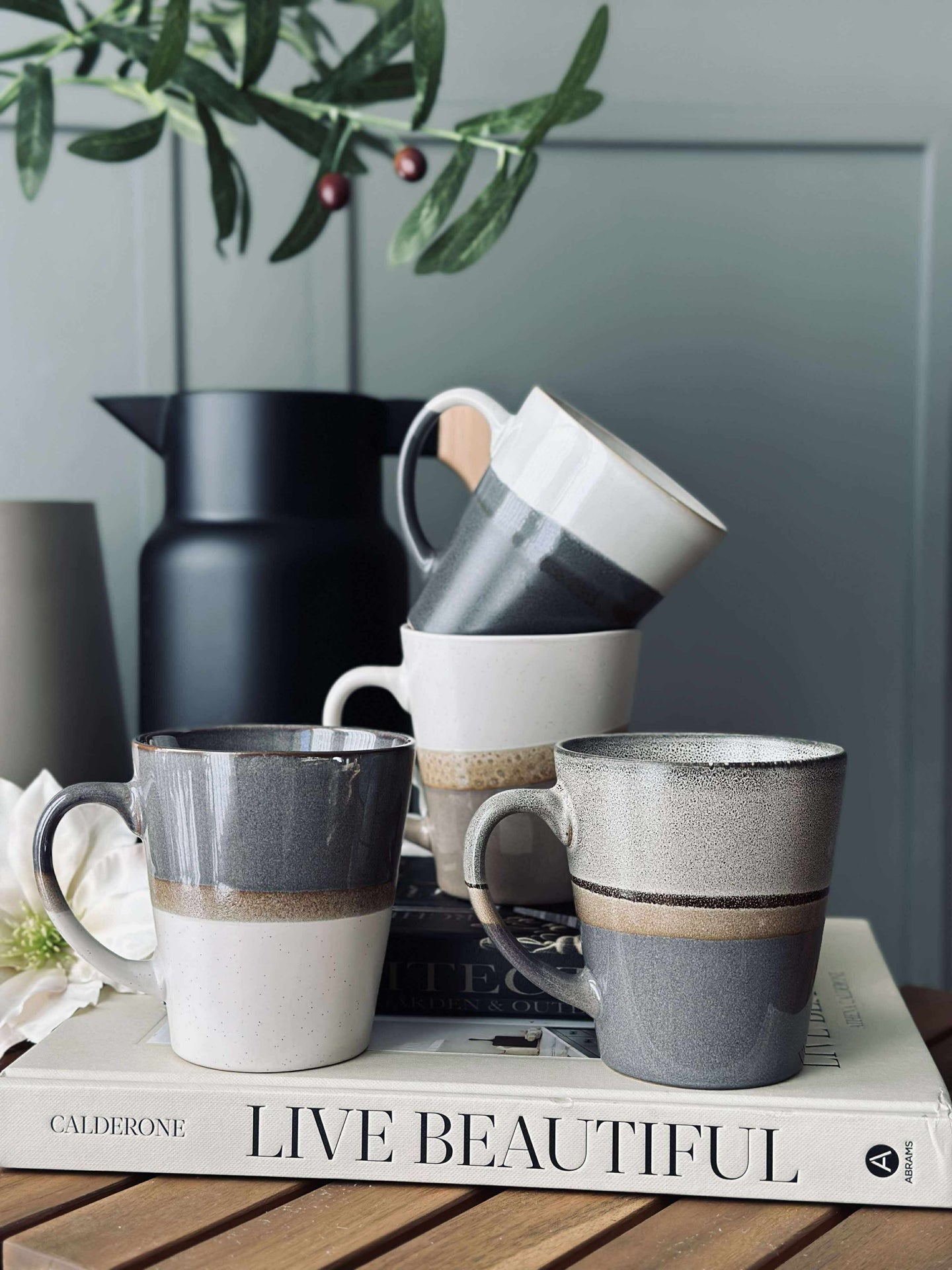 Mugg GINA Stengods - Colormix