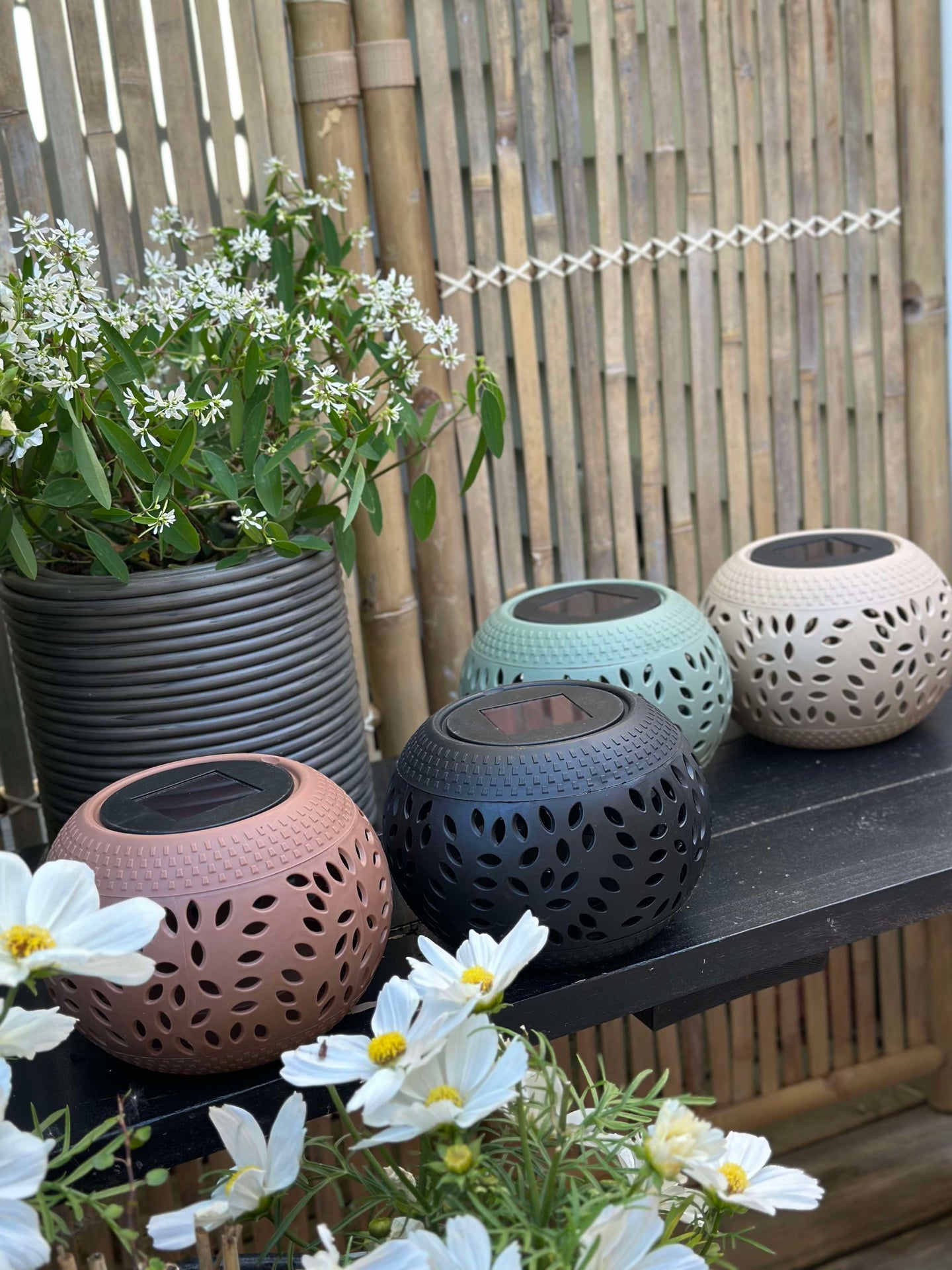 Lykta FIONA Solcell - Grön