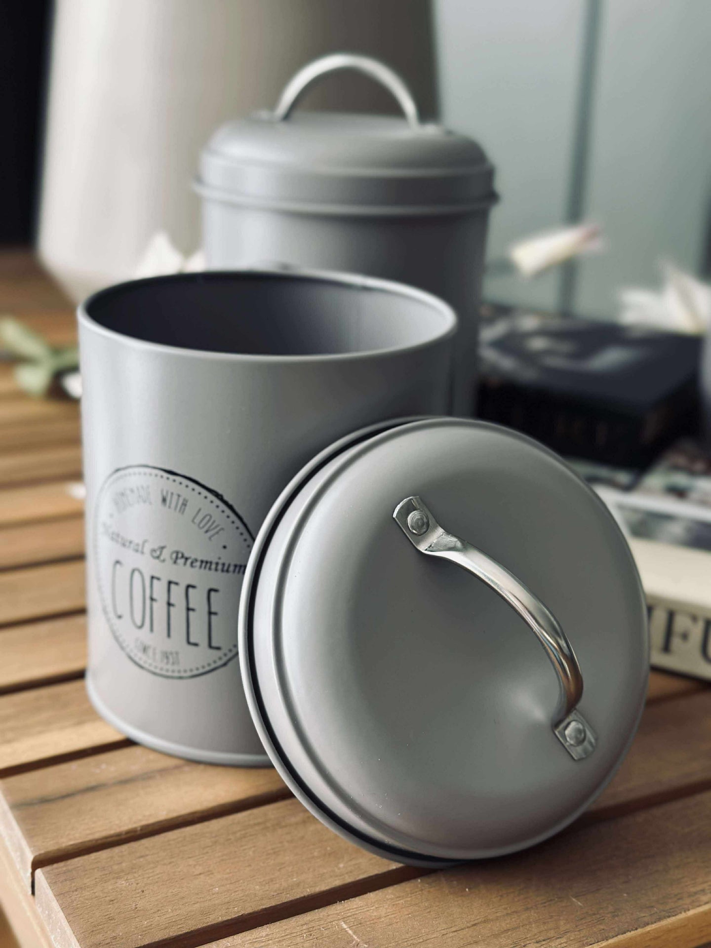 Förvaringsburkar 3 st - Mocca