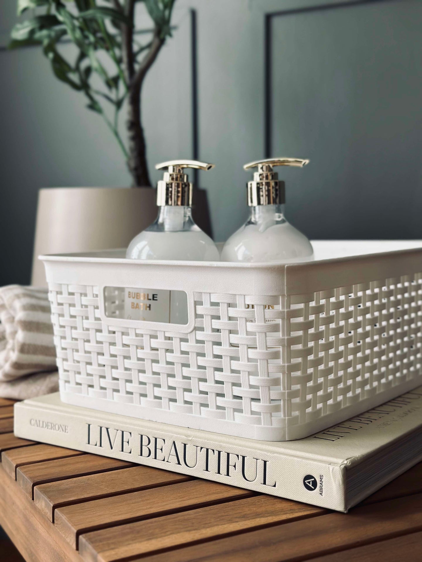 Förvaringslåda Vit - Large