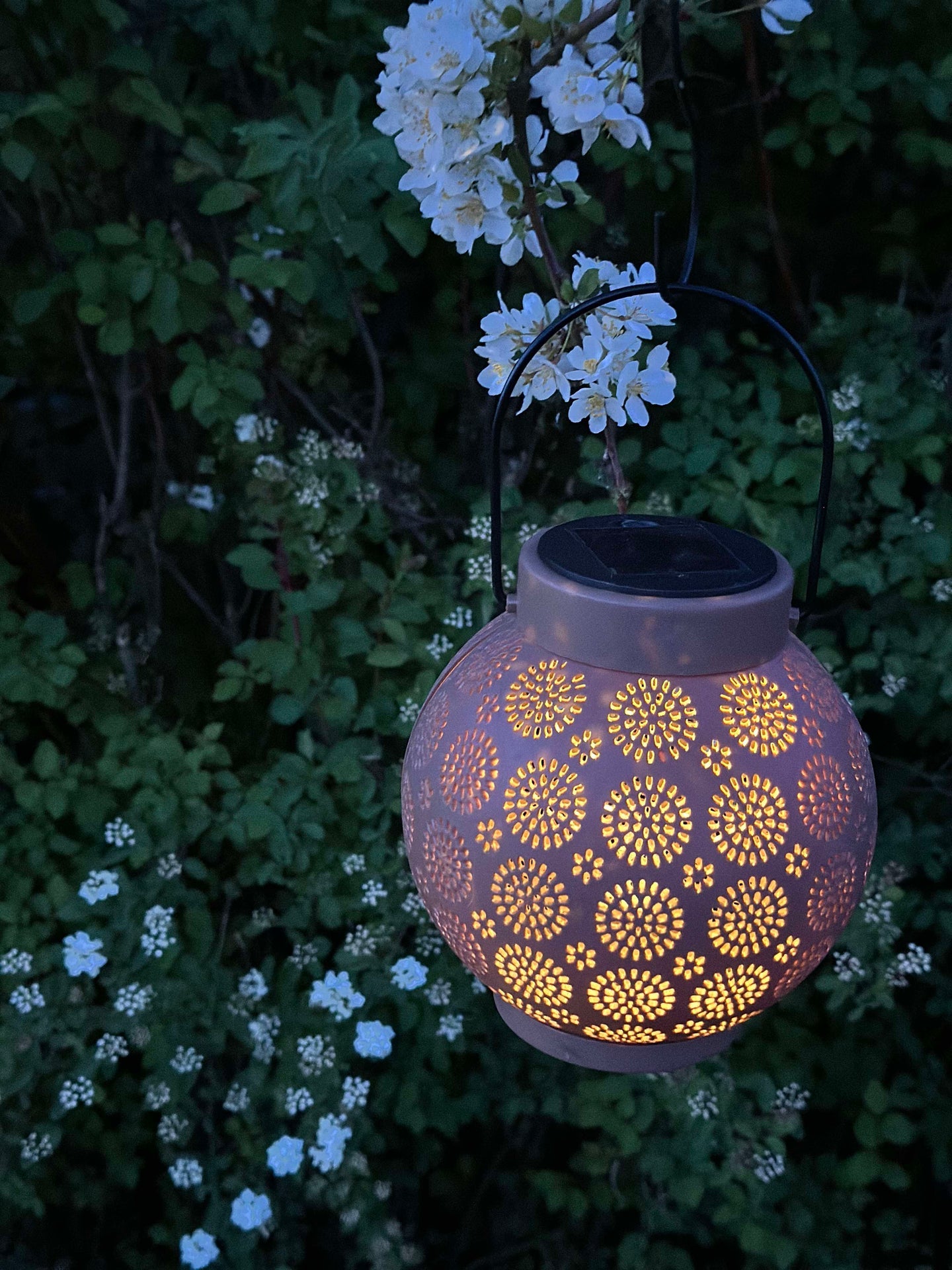 Lykta med upphängning FIONA - Gammalrosa