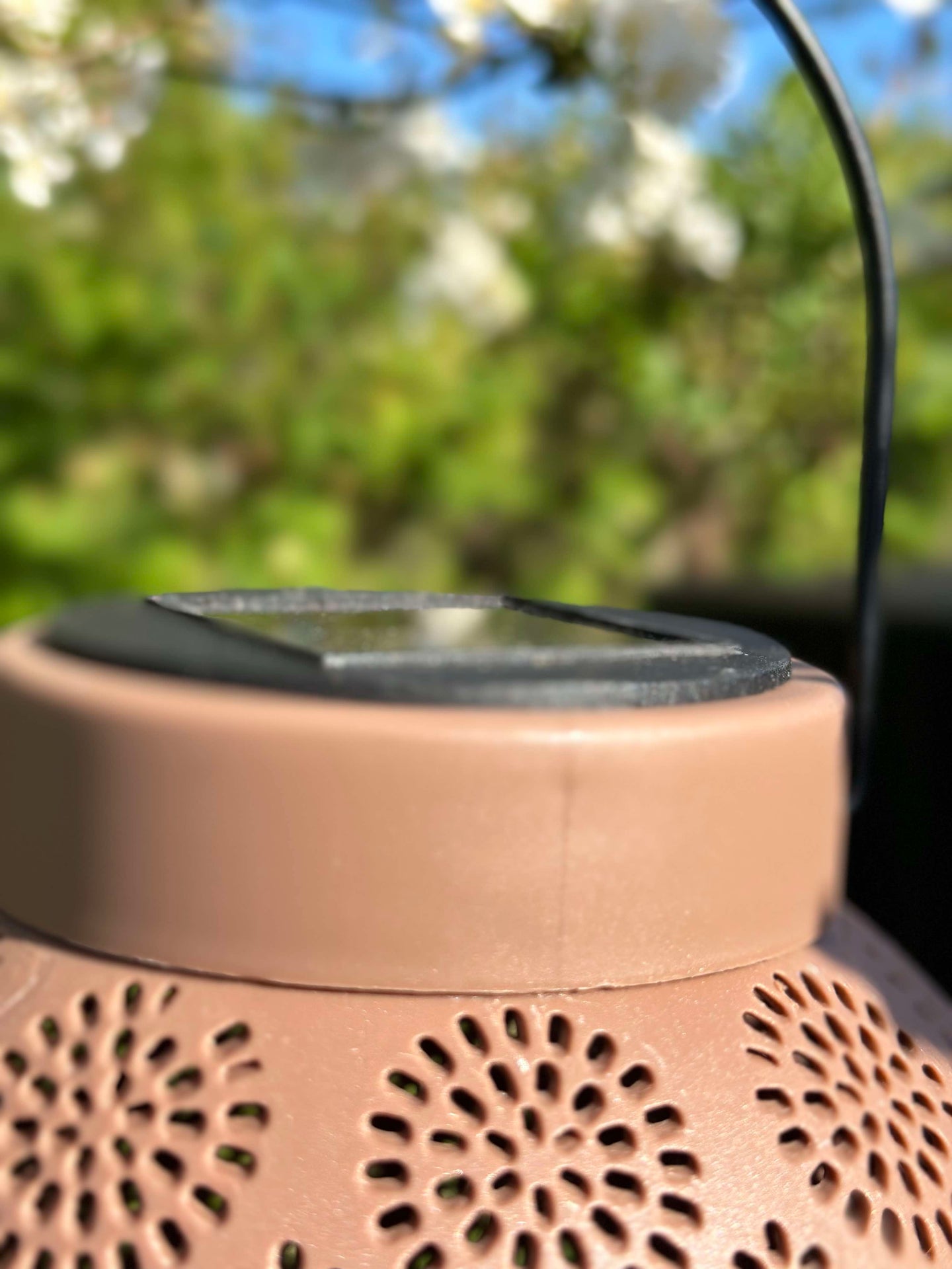 Lykta med upphängning FIONA - Gammalrosa