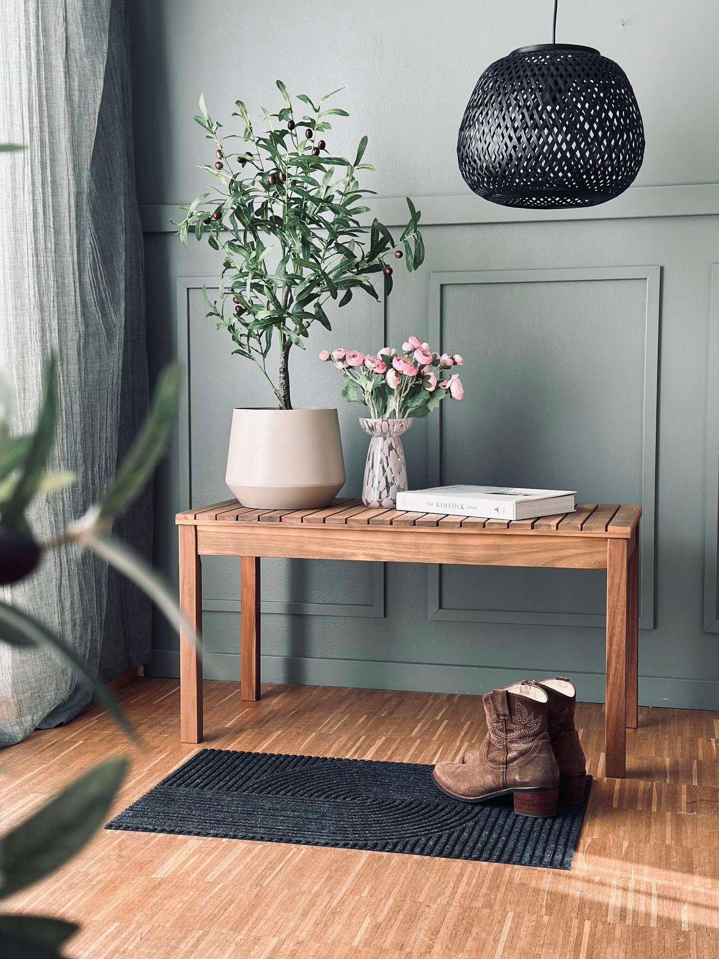 Dörrmatta Grafisk design - Gummi / kol