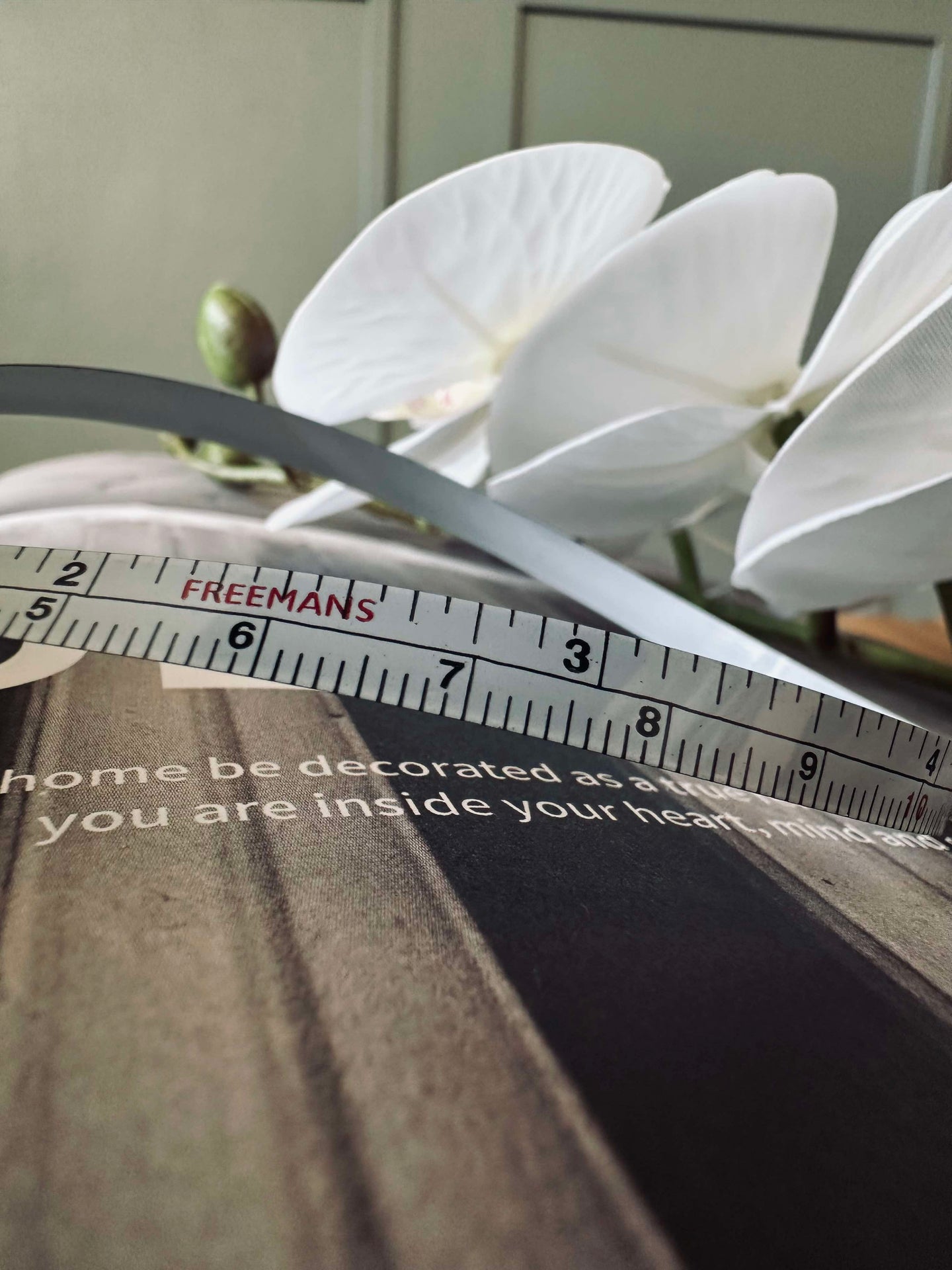 Måttband - Läder svart