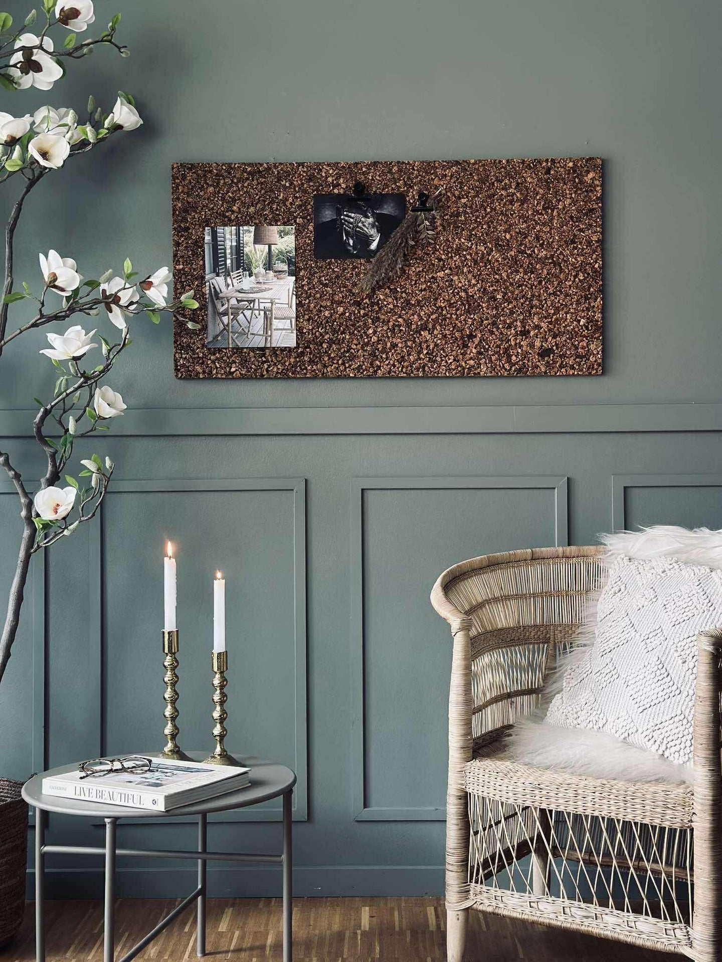 Korkplatta - Rustik anslagstavla 2 cm