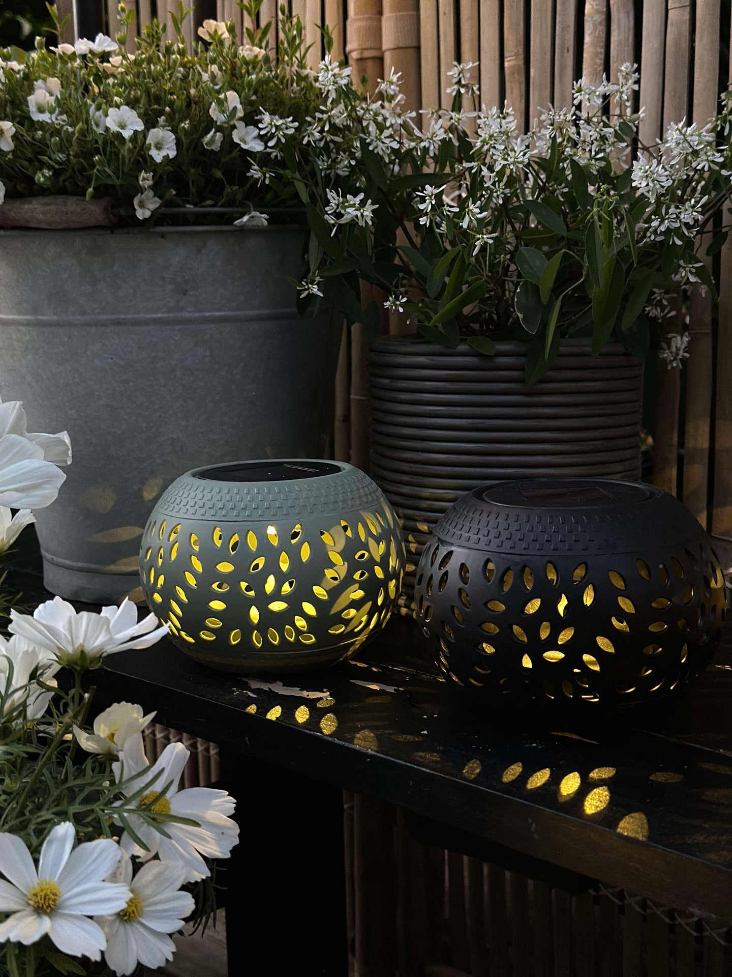 Lykta FIONA Solcell - Grön