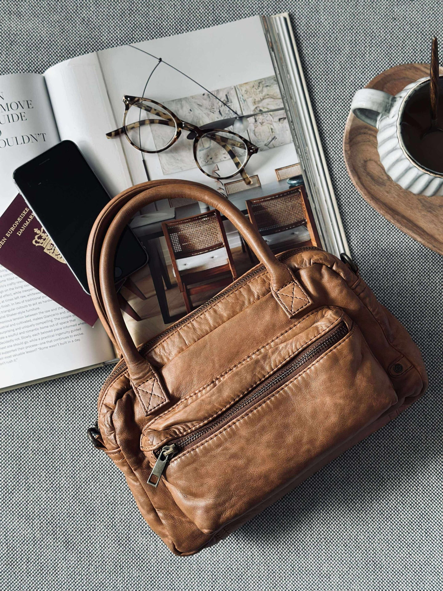Crossbody BINE - Cognac