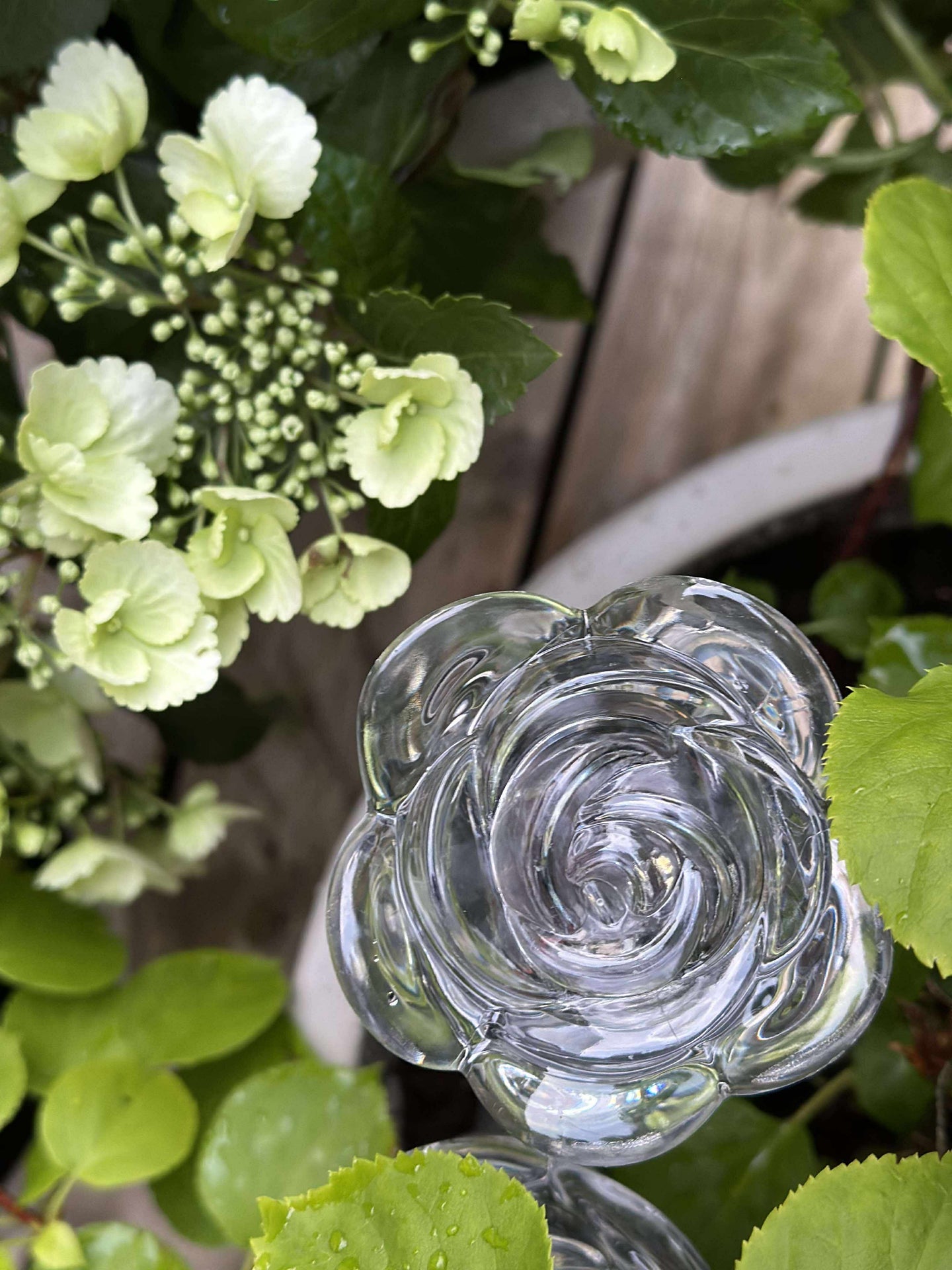 Fackla med solceller FLOWER – Set med 4 st
