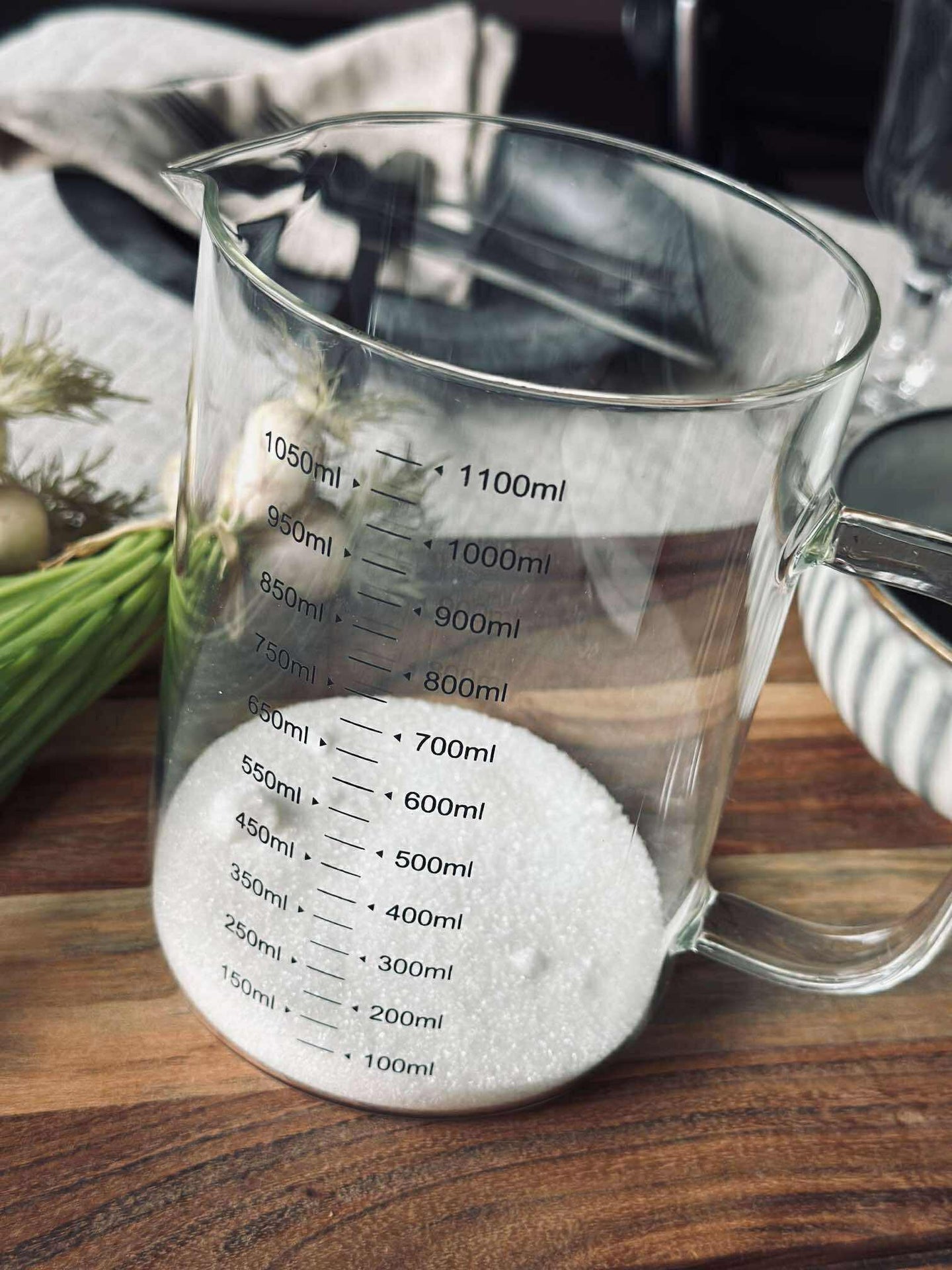 Måttkanna i glas - 1000 ml.