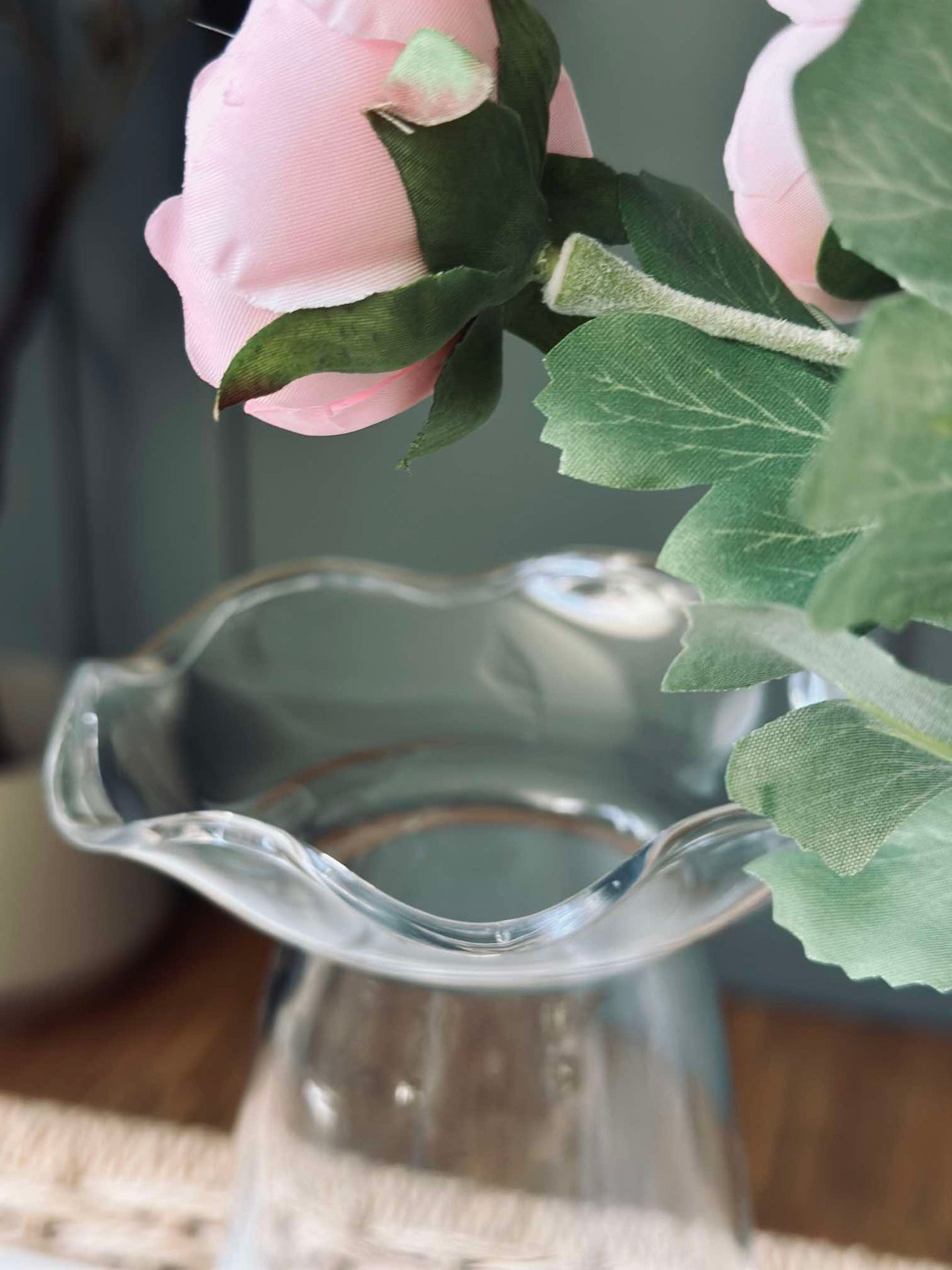 Hyacintvas med Blomsterkant - Klar