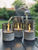 LED GREY Cylinder Set med 3 st - Godkänd för inne och ute