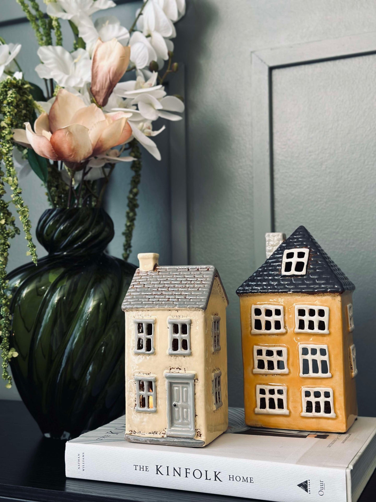 Ljuslykta Keramik - Gul