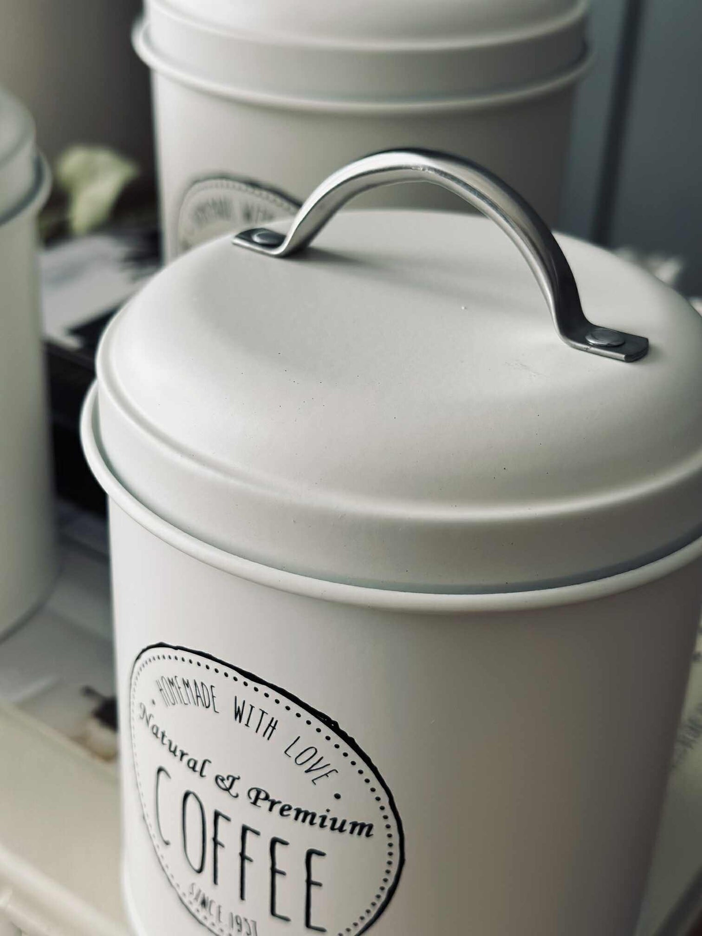 Förvaringsburkar 3 st - Kräm