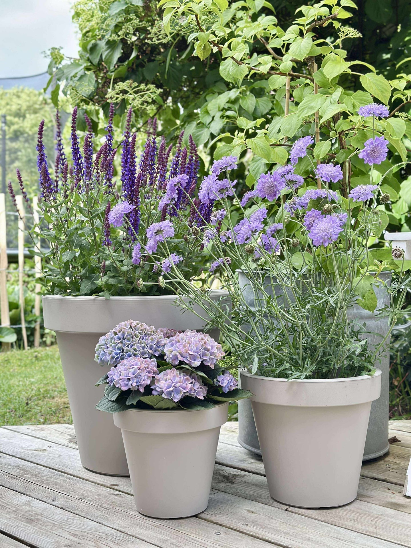 Trädgårdskruka - Återvunnen Beige Dia 25cm