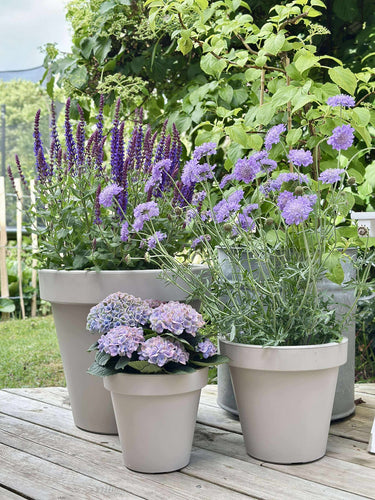 Trädgårdskruka - Återvunnen Beige Dia 25cm