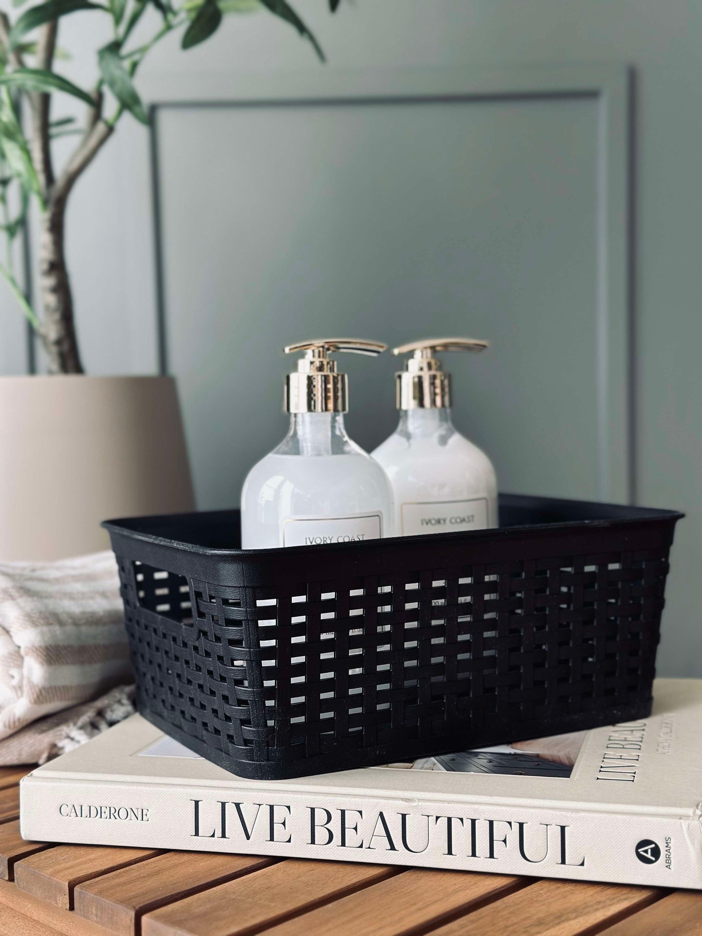 Förvaringslåda Mille black - Medium