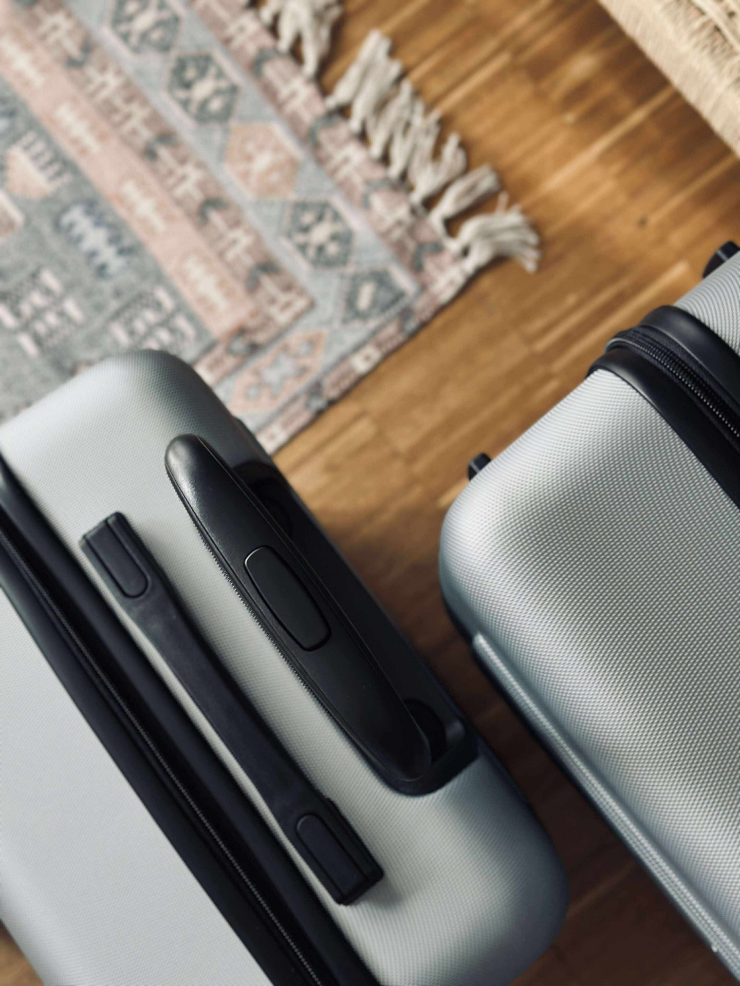 Lyxigt resväskset Silver - Set om 3 st.