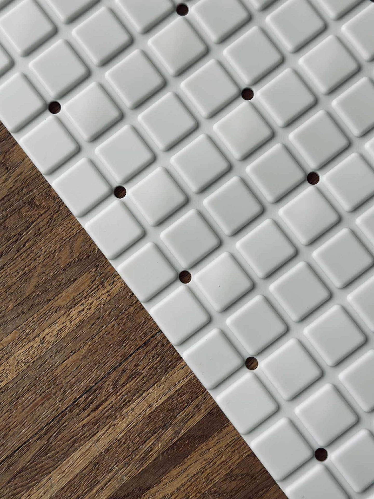 Halkfri badrumsmatta 69x39 - Vit