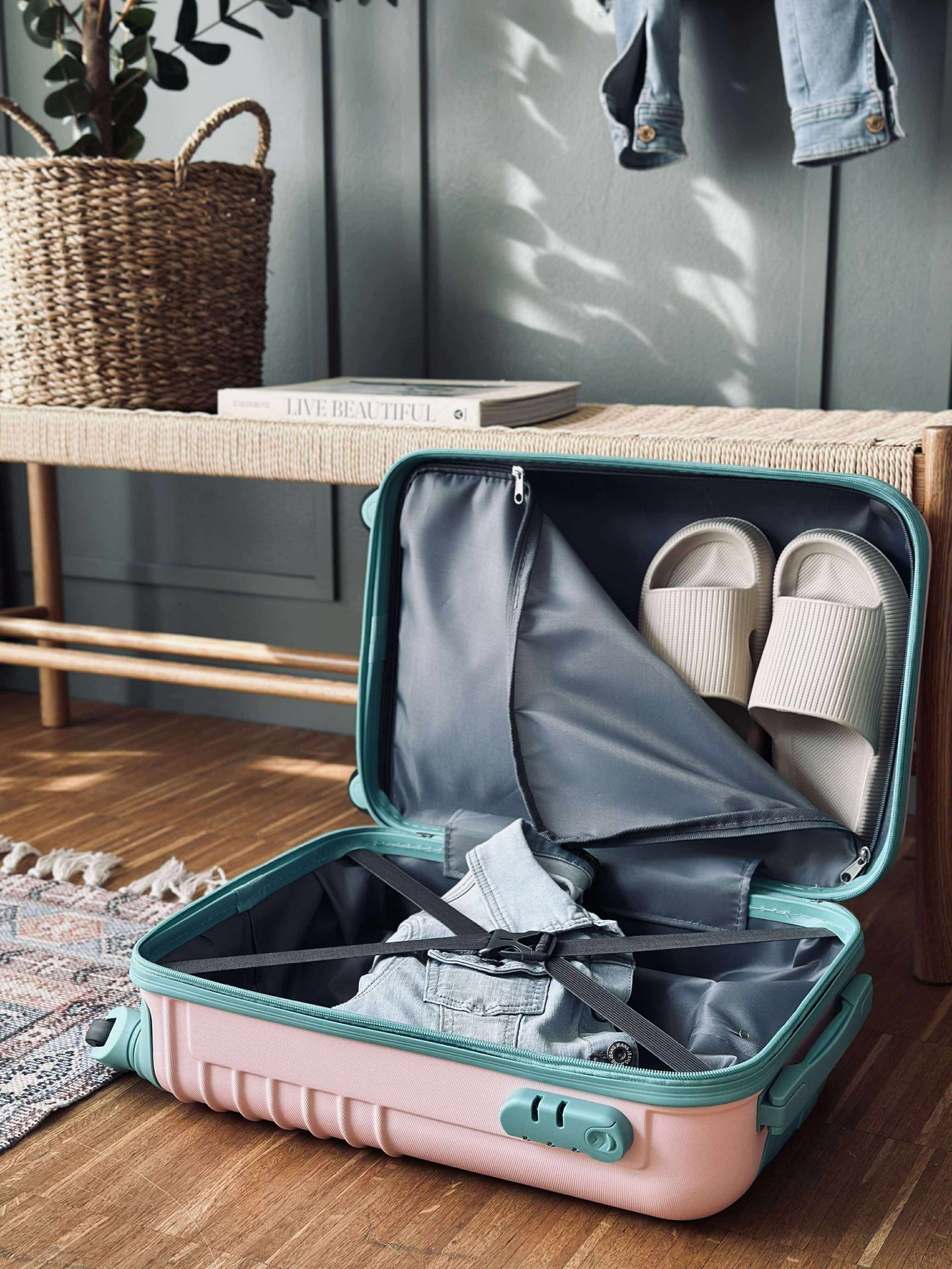 Trolley-koffert - ROSE / MINT