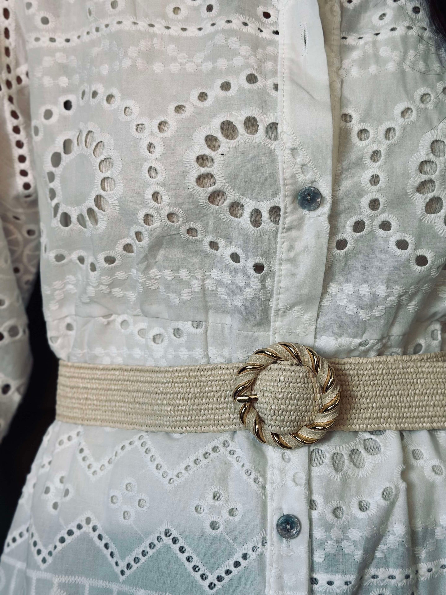 Bälte Sofia - Beige / Guld