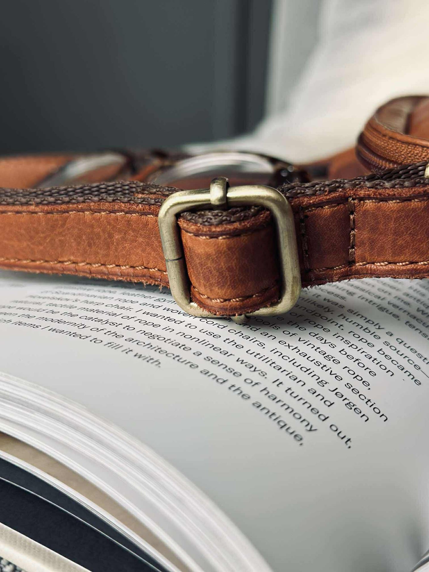 Crossover mobilväska - Cognac