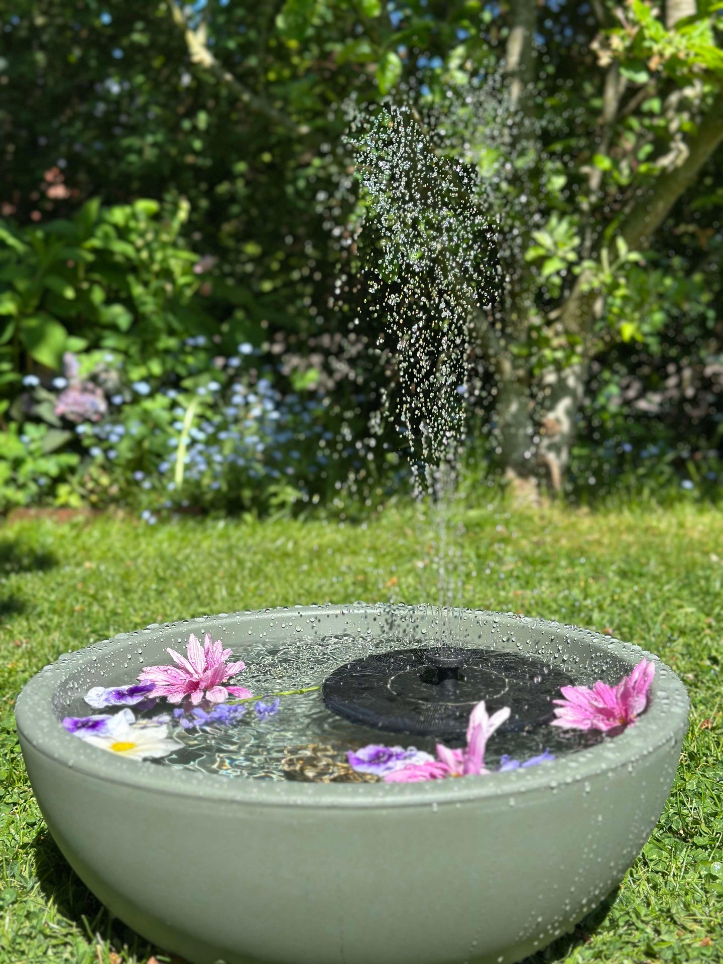 Spegelbassäng / Skål dia 40 cm - Recycling Grön