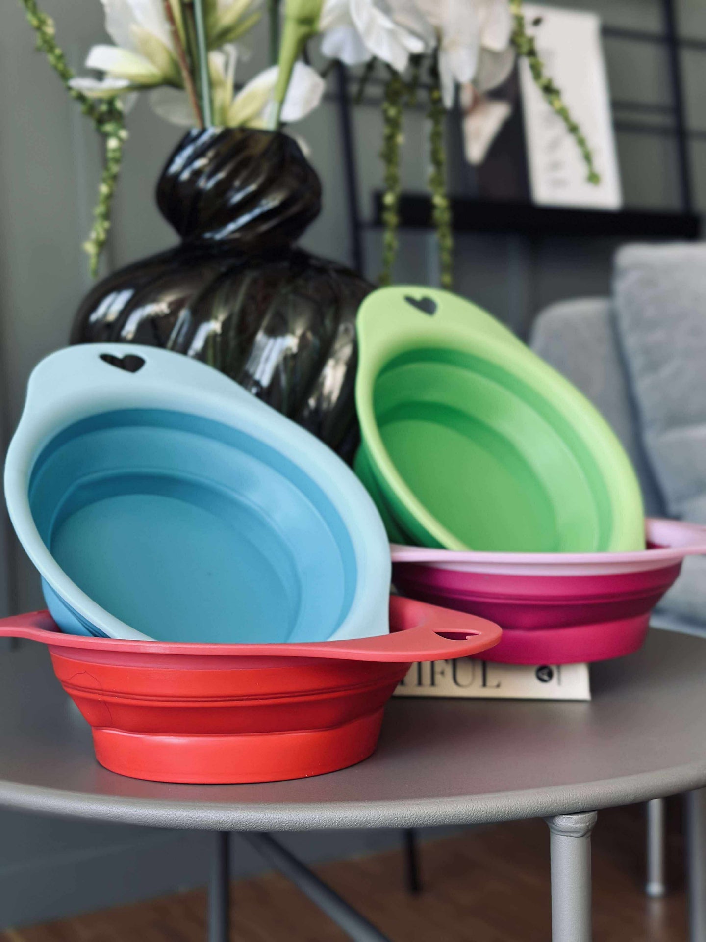 Hopfällbar Hundskål - Färgblandning